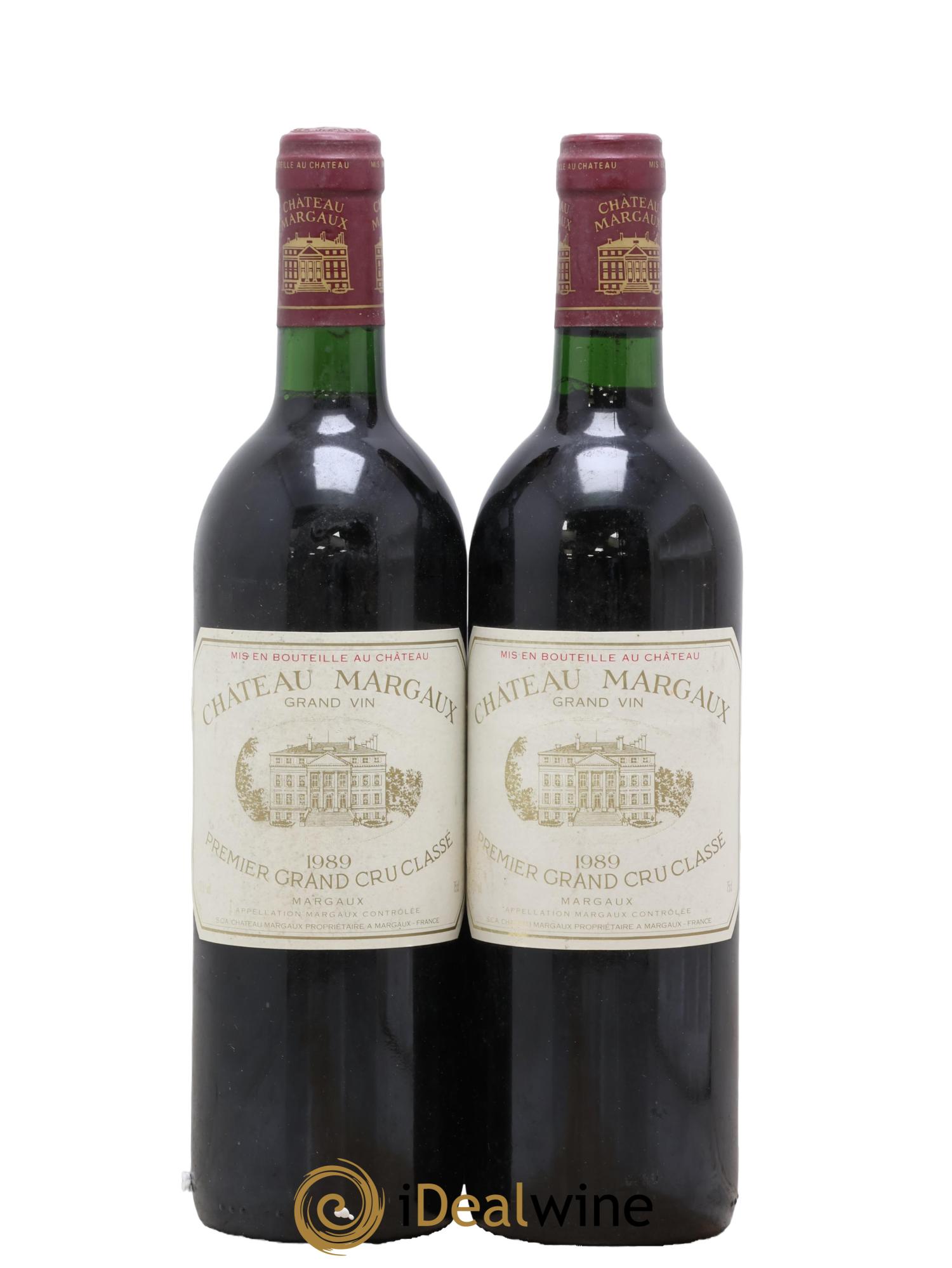 Château Margaux 1er Grand Cru Classé 1989 - Lot of 2 bottles - 0