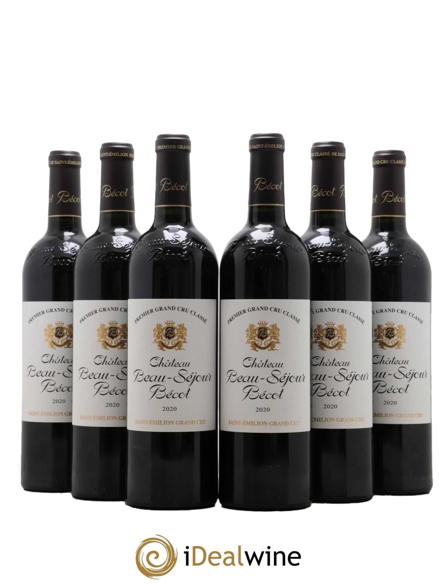 Château Beau-Séjour Bécot 1er Grand Cru Classé B 2020 - Lot de 6 bouteilles - 0