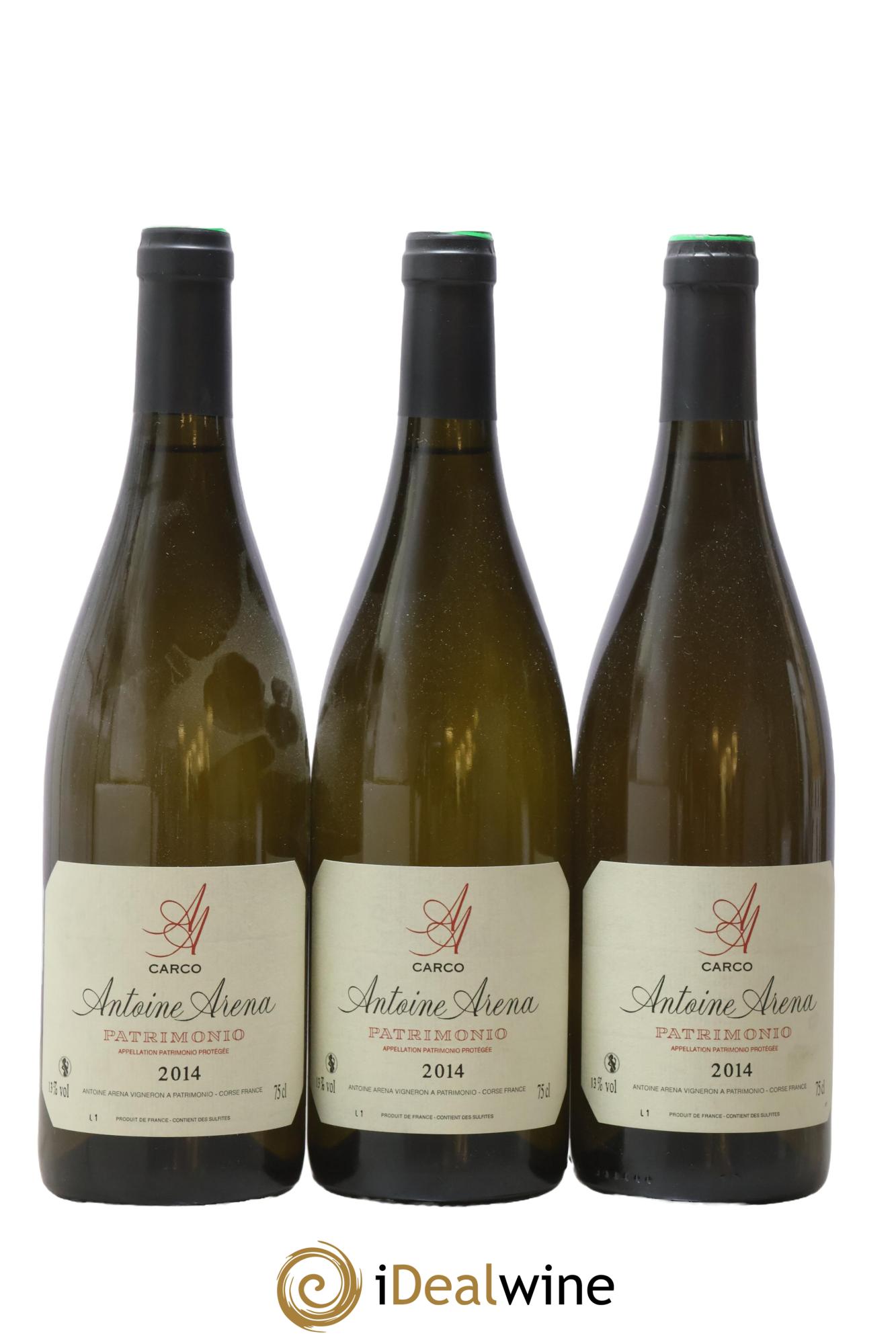 Patrimonio Carco Antoine Arena 2014 - Lot of 3 bottles - 0