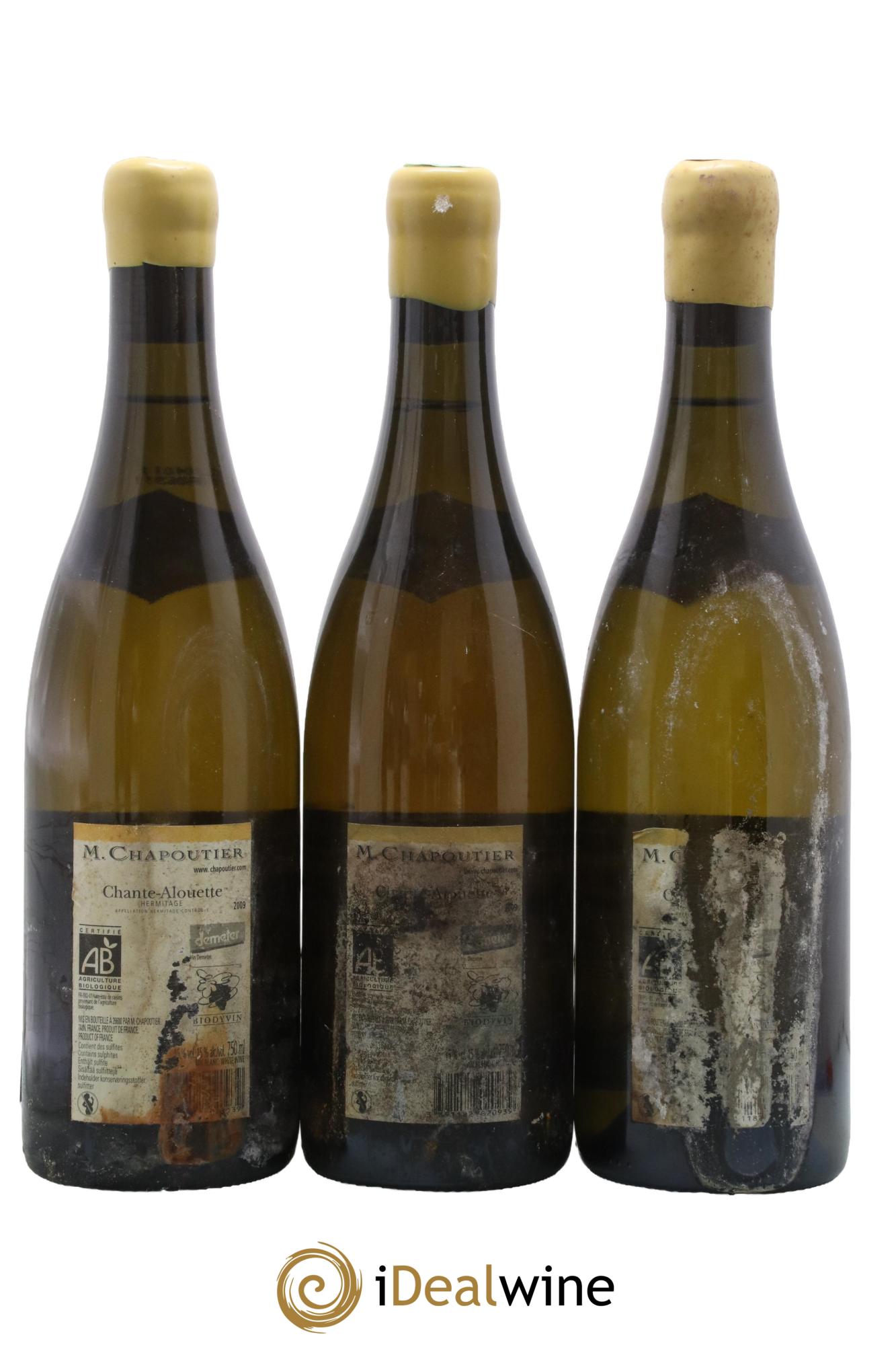 Hermitage Chante Alouette Chapoutier 2009 - Posten von 3 Flaschen - 1