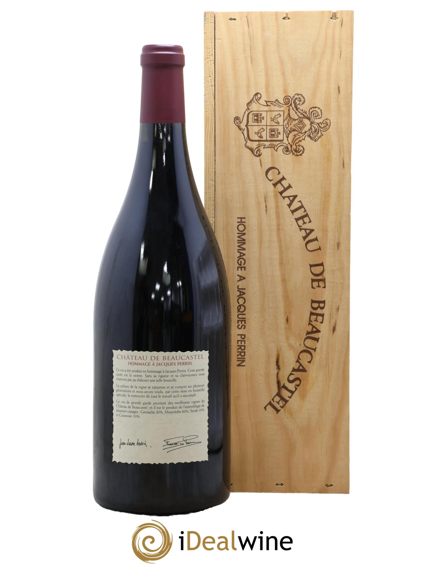 Châteauneuf-du-Pape Château de Beaucastel Hommage à Jacques Perrin Famille Perrin 2001 - Lotto di 1 magnum - 1