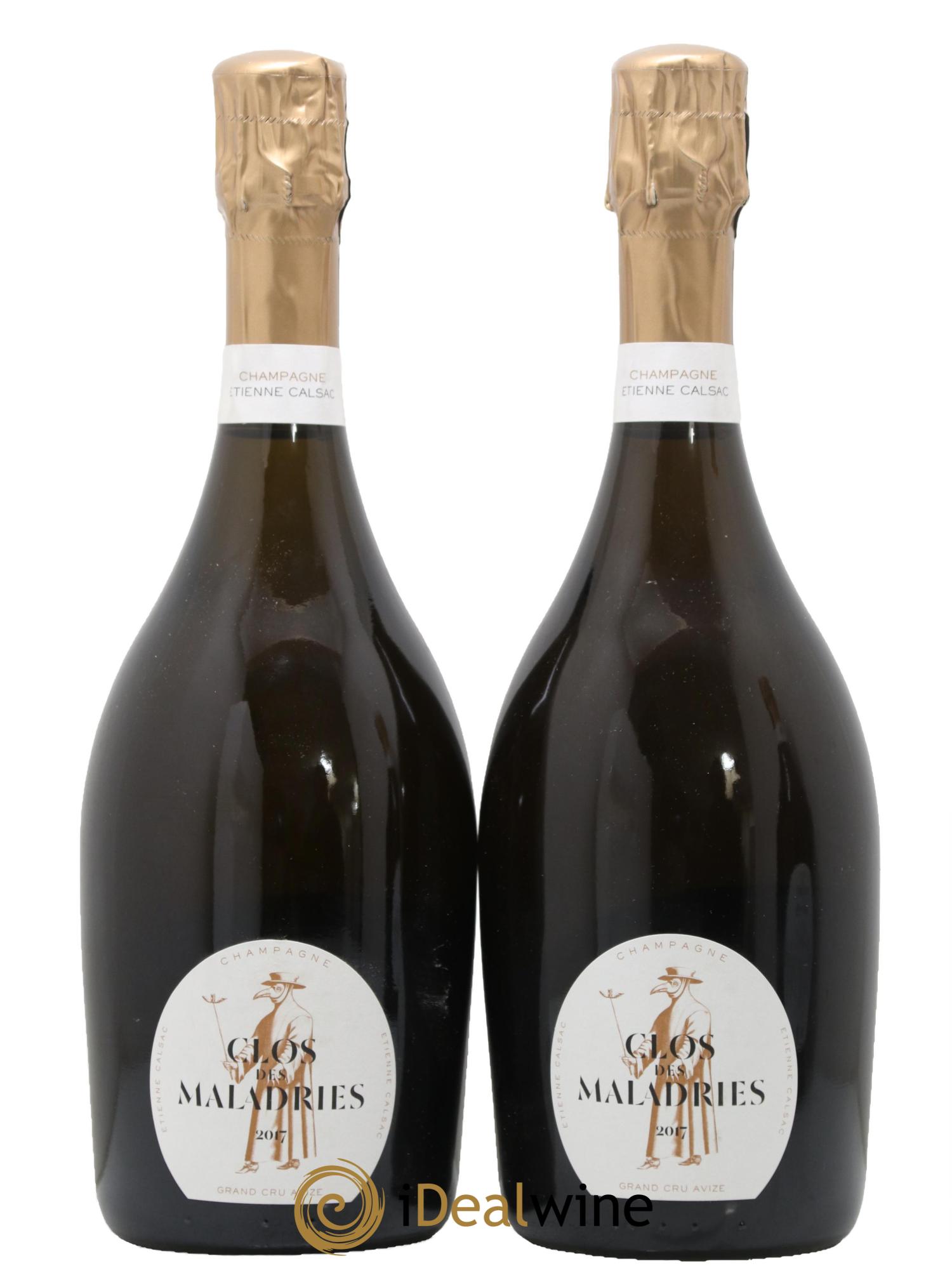Clos des Maladries Grand Cru Extra-Brut Etienne Calsac 2017 - Lot de 2 bouteilles - 0
