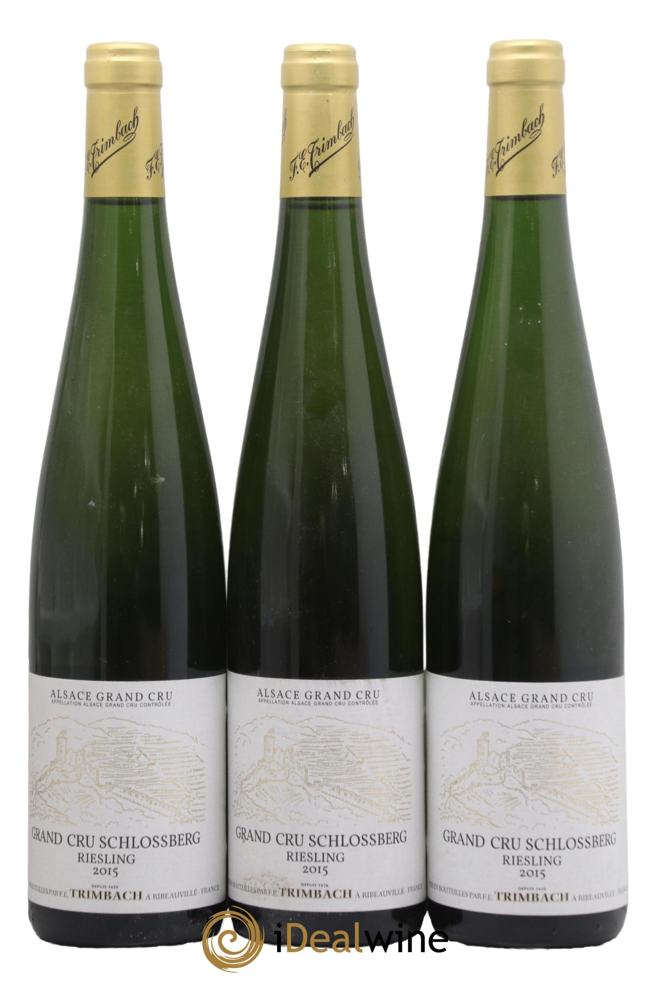 Alsace Riesling Grand Cru Schlossberg Trimbach (Domaine) 2015 - Lot de 3 bouteilles - 0