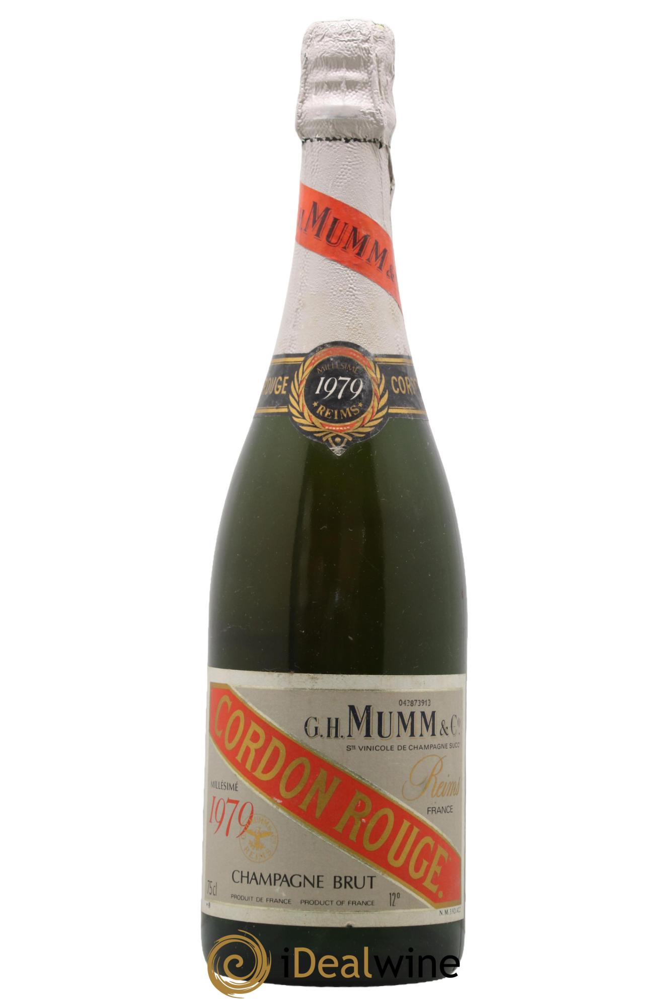 Cordon Rouge Mumm 1979 - Lot de 1 bouteille - 0