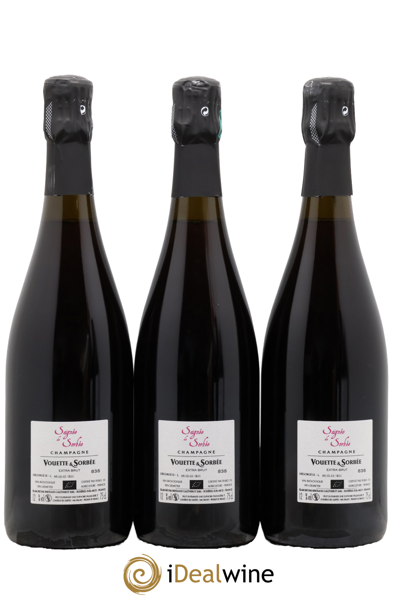 Saignée de Sorbée Extra-Brut Vouette et Sorbée 2011 - Posten von 3 Flaschen - 1