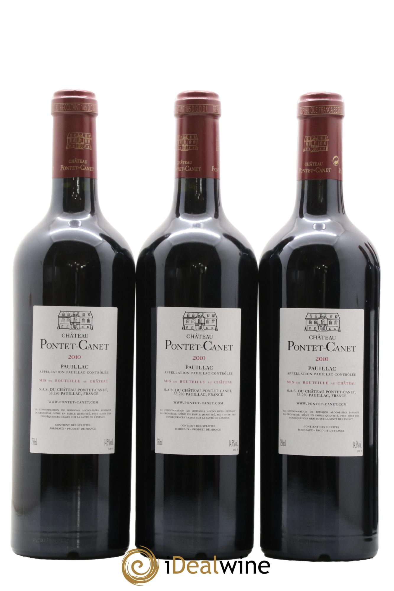 Château Pontet Canet 5ème Grand Cru Classé 2010 - Lot de 6 bouteilles - 4