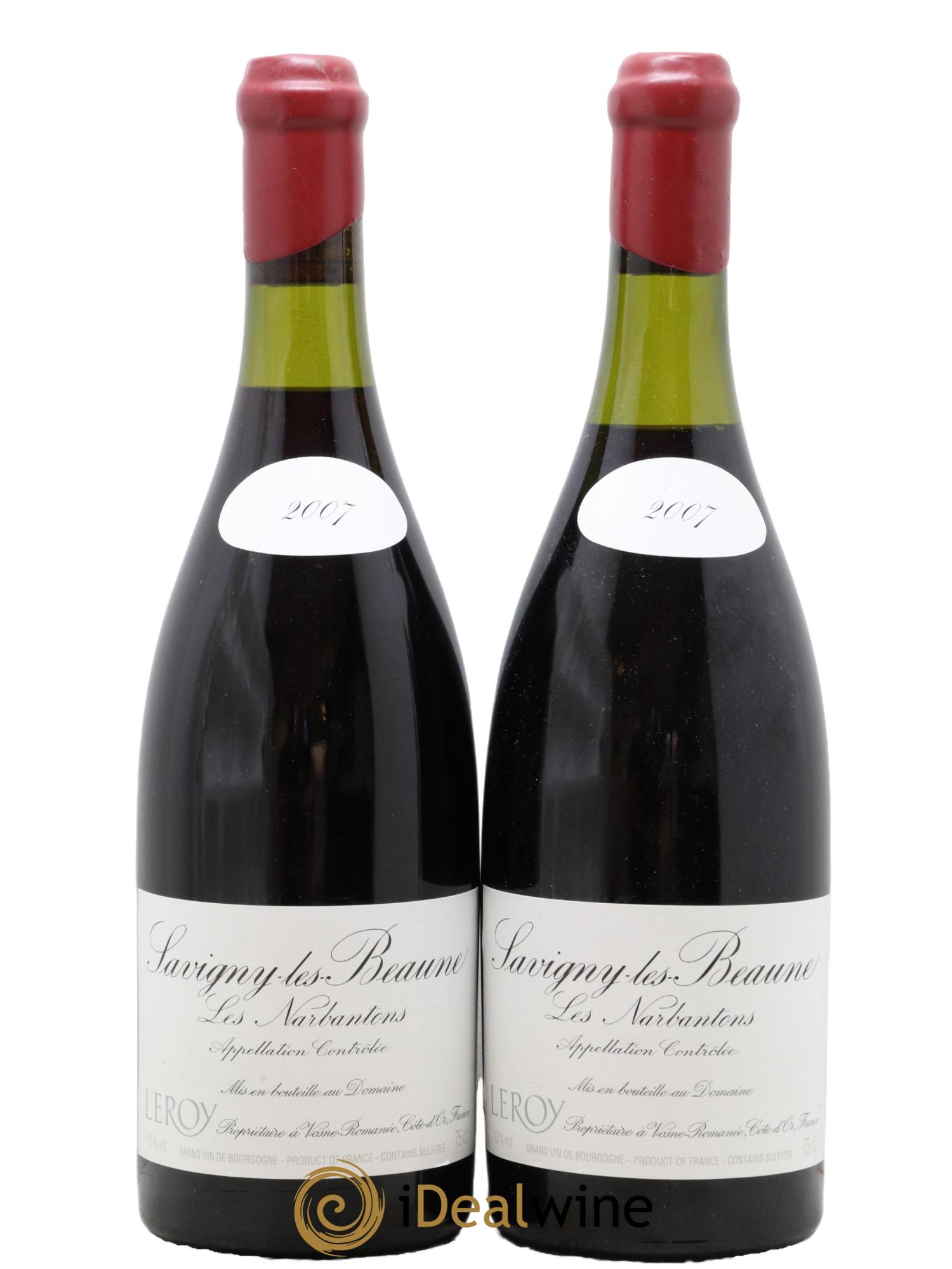 Savigny-lès-Beaune 1er Cru Les Narbantons Leroy (Domaine) 2007 - Lot de 2 bouteilles - 0
