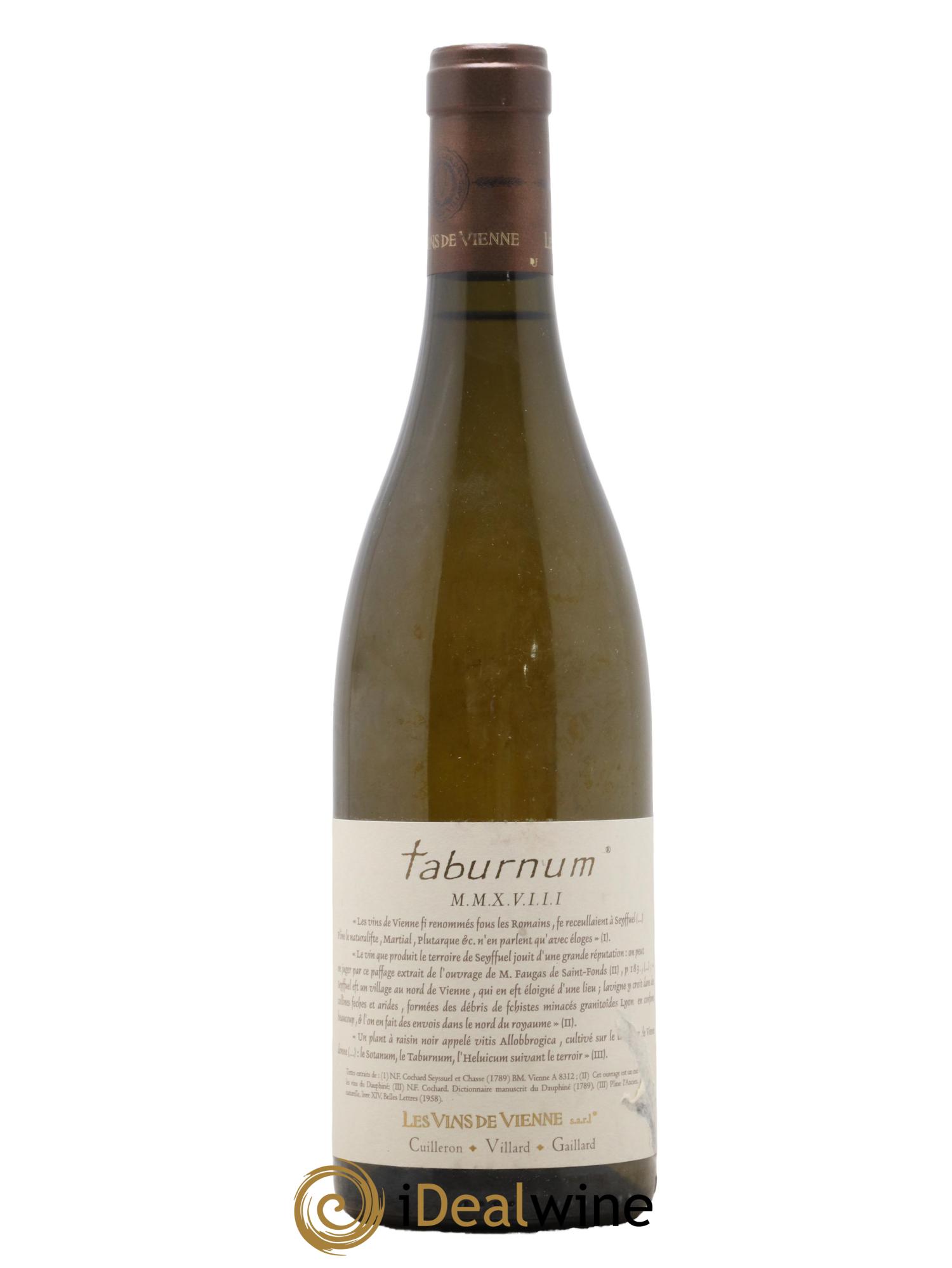 Collines Rhodaniennes Taburnum Les Vins de Vienne 2018 - Lot de 1 bouteille - 0
