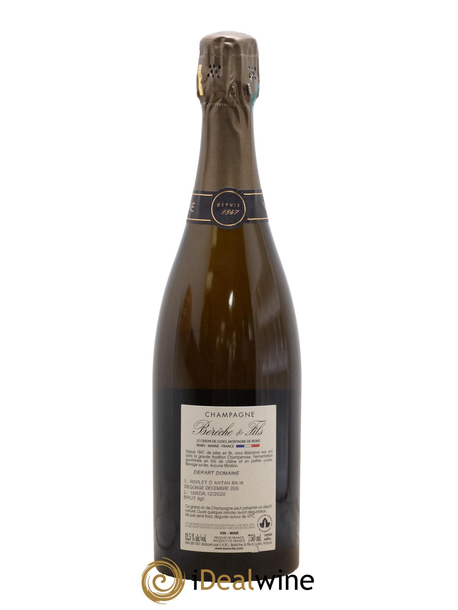 Reflet d'Antan Bérêche et Fils - Lot de 1 bouteille - 1