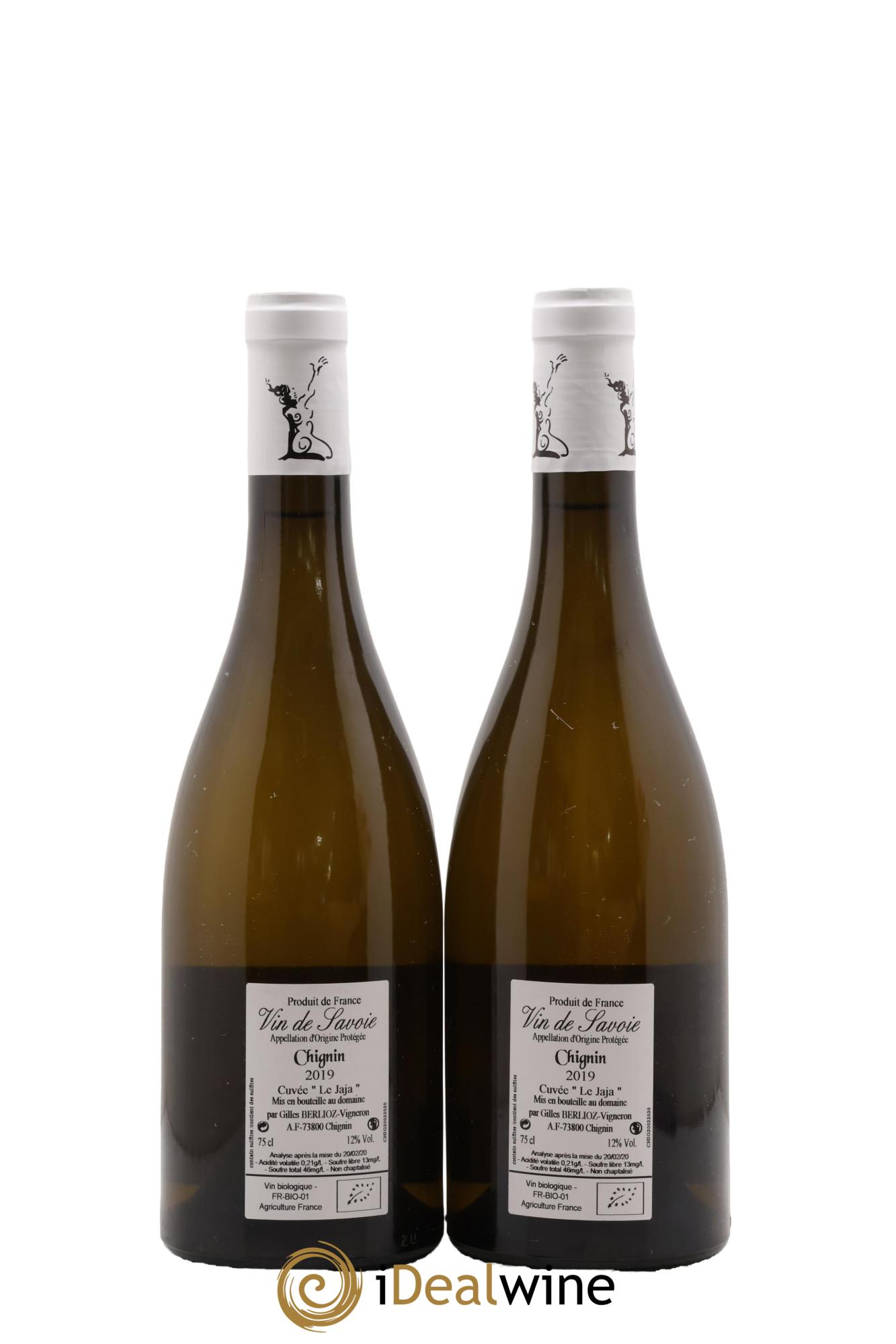 Vin de Savoie Chignin Le Jaja Gilles Berlioz 2019 - Lot de 2 bouteilles - 1