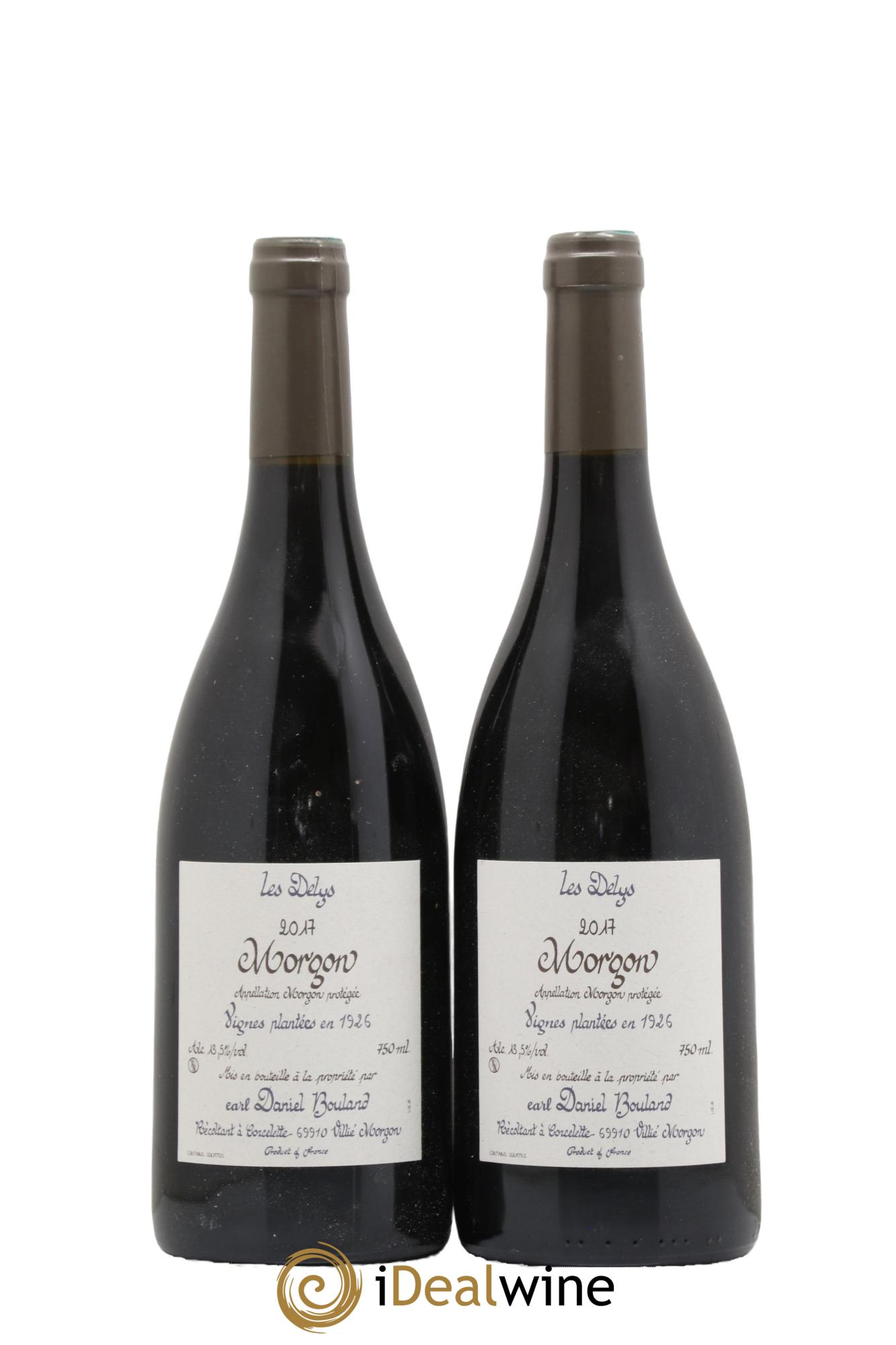 Morgon Les Delys Vielles Vignes de 1926 Daniel Bouland (Domaine) 2017 - Lot de 2 bouteilles - 0