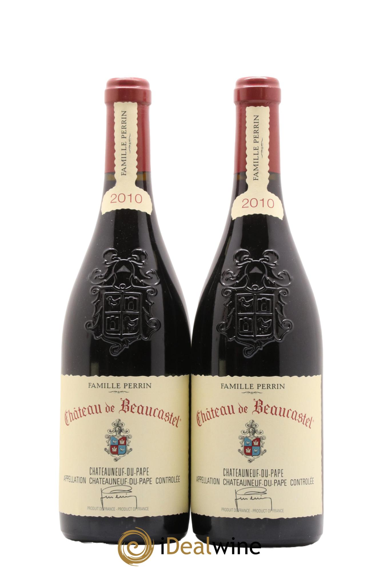 Châteauneuf-du-Pape Château de Beaucastel Famille Perrin 2010 - Lot de 2 bouteilles - 0