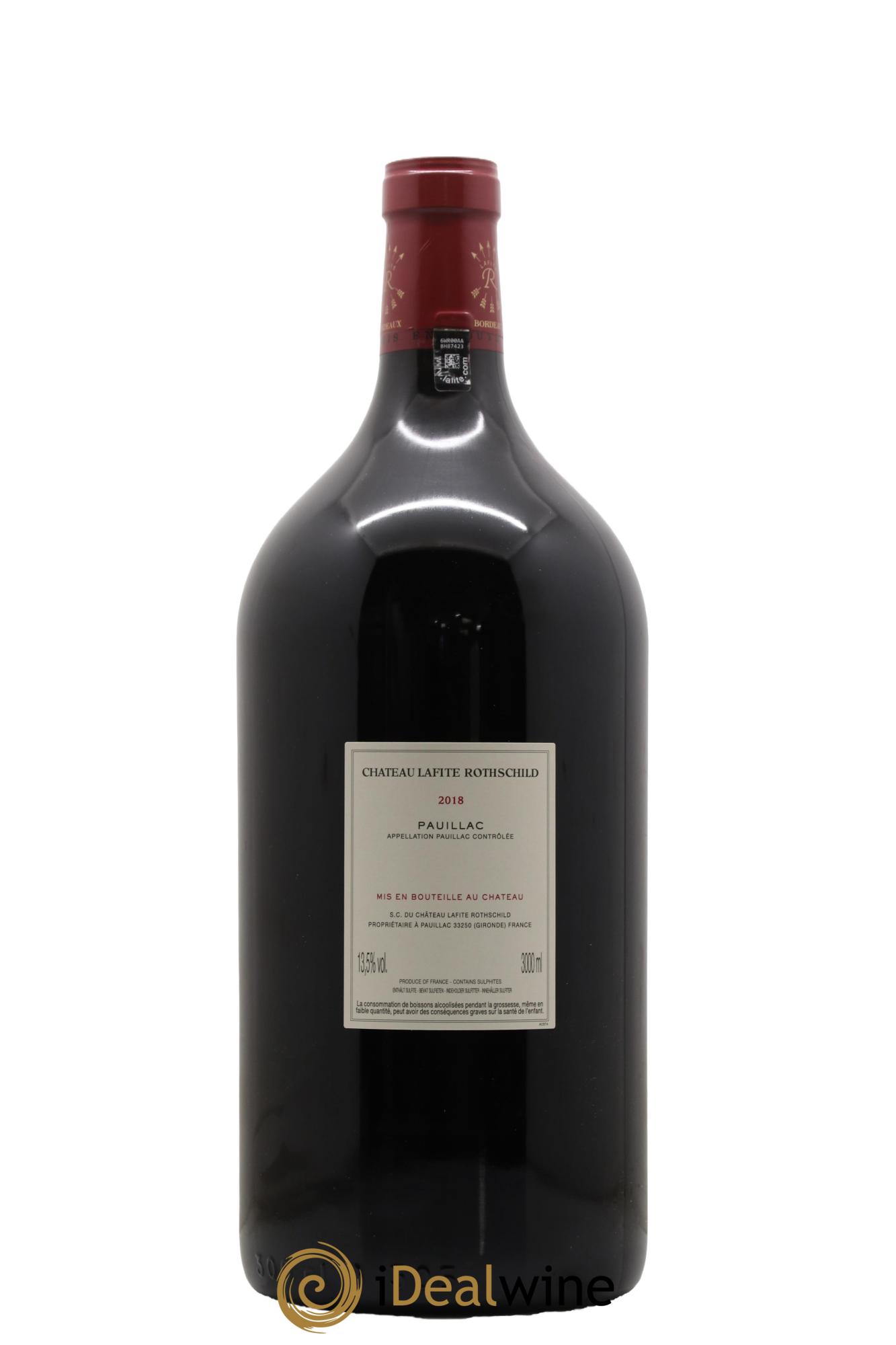 Château Lafite Rothschild 1er Grand Cru Classé 2018 - Lot de 1 double magnum - 1