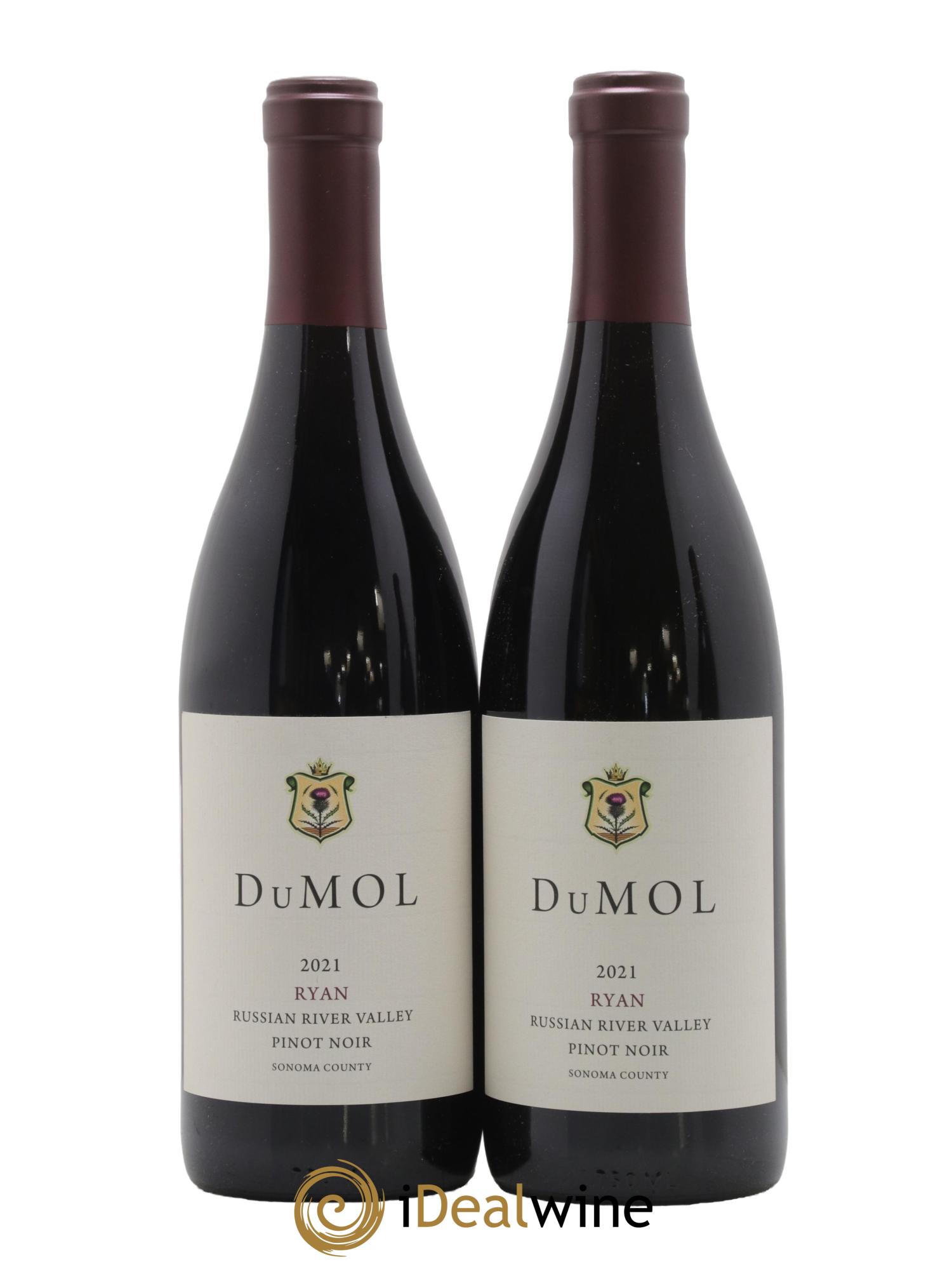 USA Russian River Valley Pinot Noir Dutton Ranch Jentoft Ryan Vineyard DuMOL 2021 - Lot de 2 bouteilles - 0