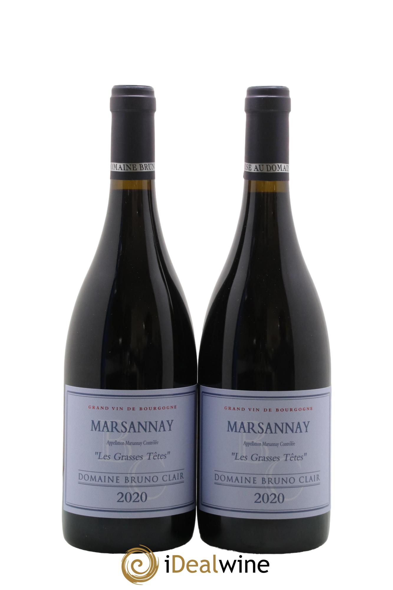 Marsannay Les Grasses Tetes Bruno Clair (Domaine) 2020 - Lot de 2 bouteilles - 0