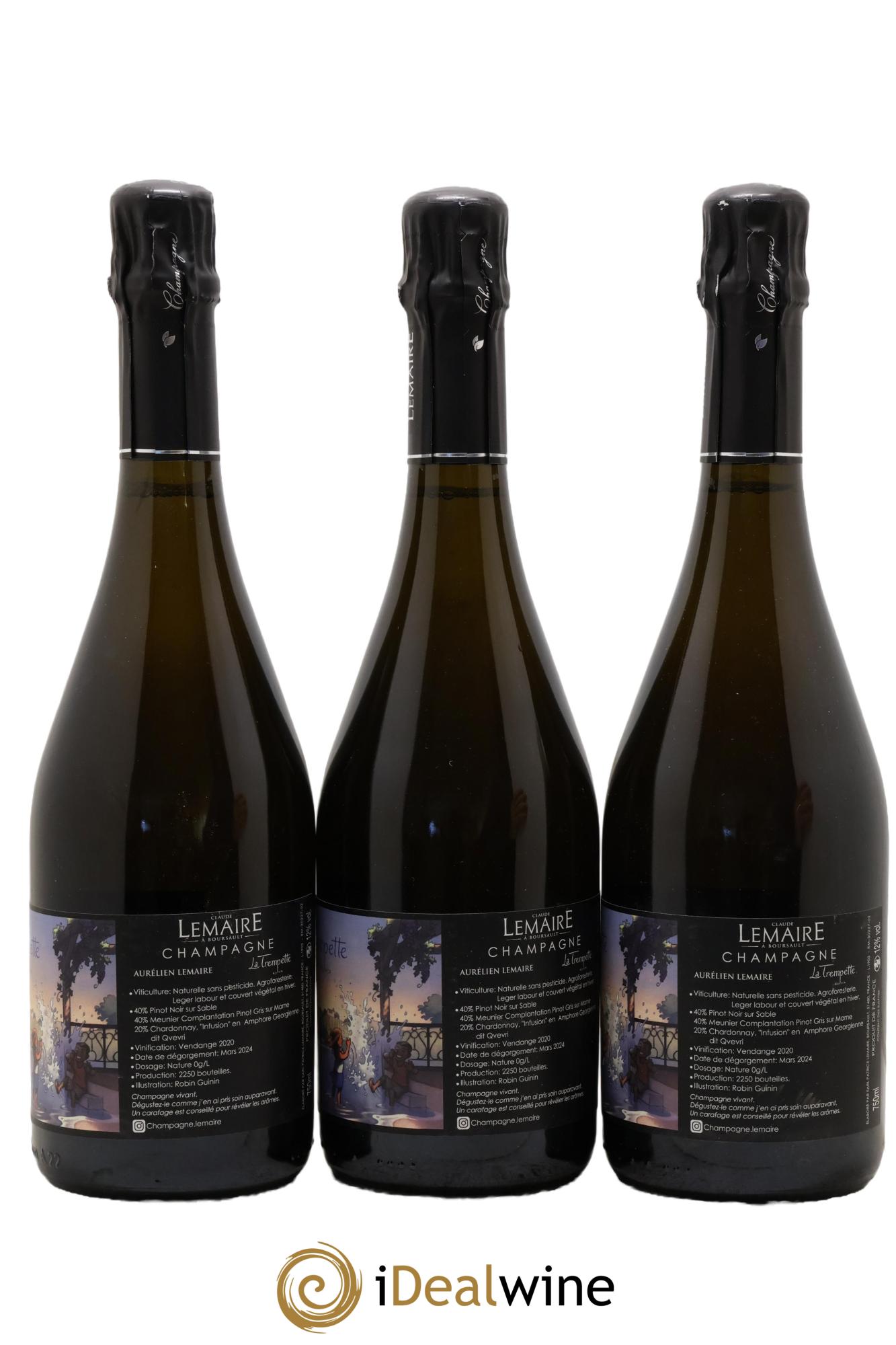 La Trempette Aurélien Lemaire 2020 - Posten von 3 Flaschen - 1