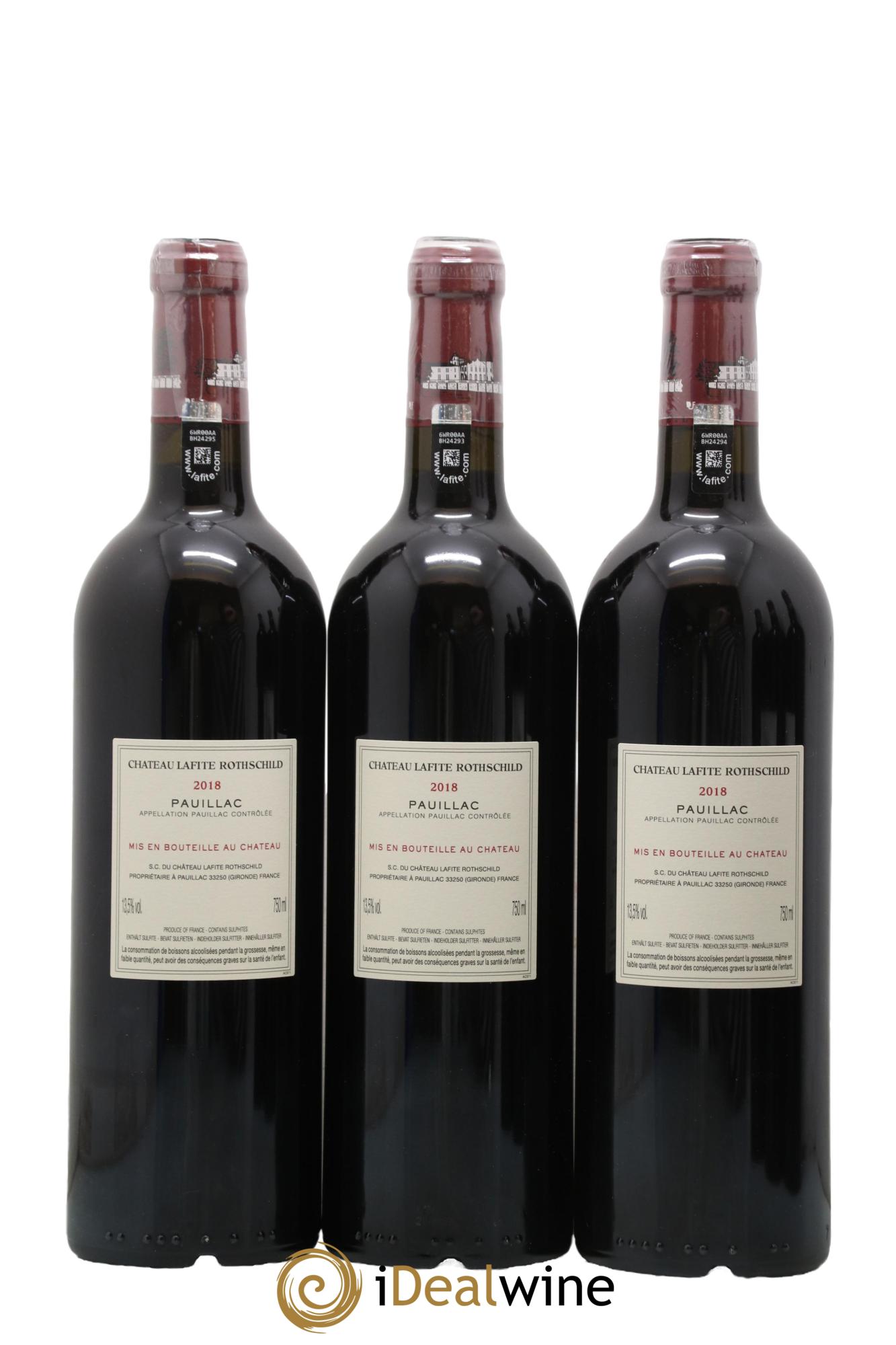 Château Lafite Rothschild 1er Grand Cru Classé 2018 - Lot of 6 bottles - 2