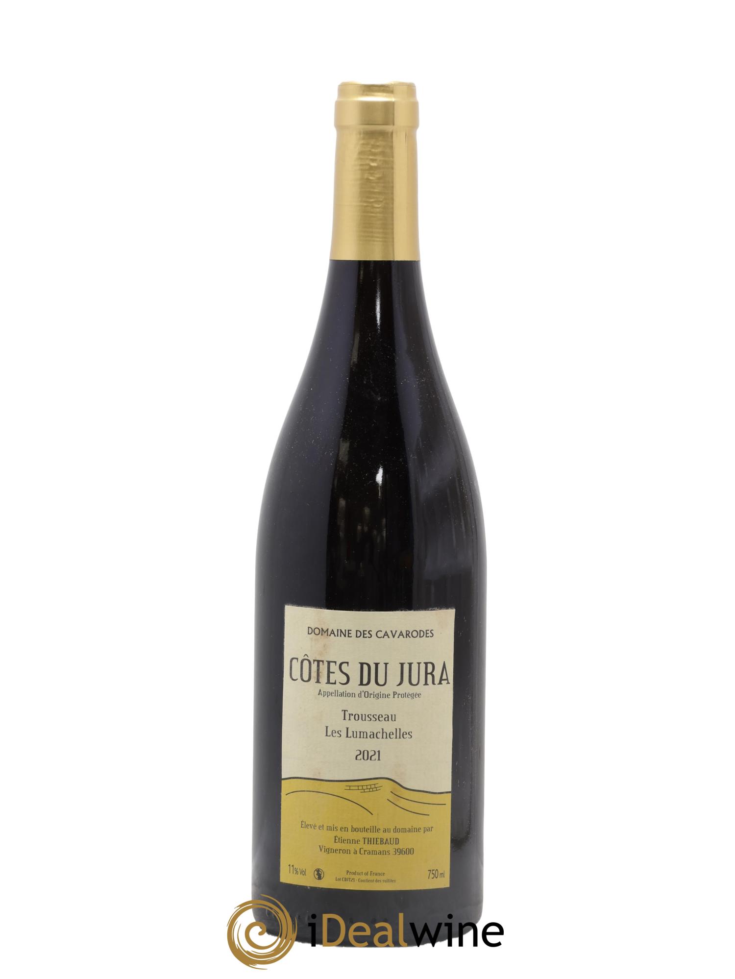 Côtes du Jura Trousseau Les Lumachelles Cavarodes (Domaine des) - Etienne Thiébaud 2021 - Lot of 1 bottle - 0