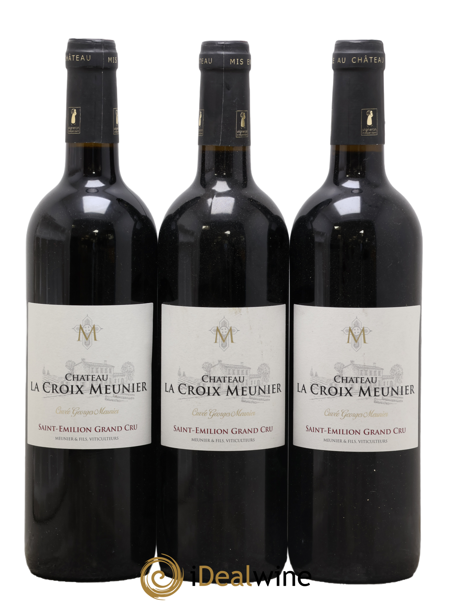 Saint-Émilion Grand Cru Cuvée Georges Meunier Château La Croix Meunier 2015 - Lot de 3 bouteilles - 0