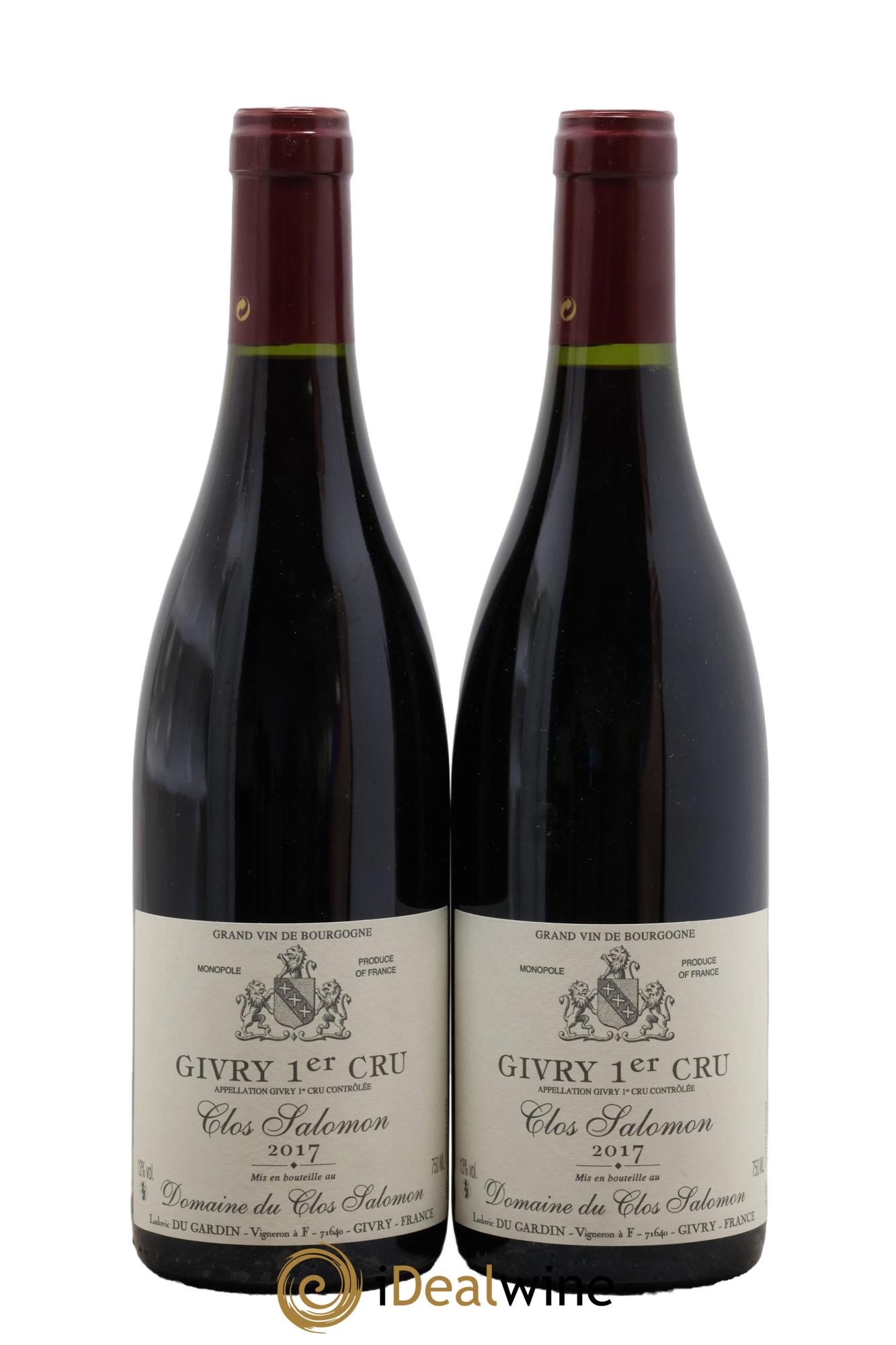 Givry 1er Cru Clos Salomon Clos Salomon 2017 - Lot of 2 bottles - 0