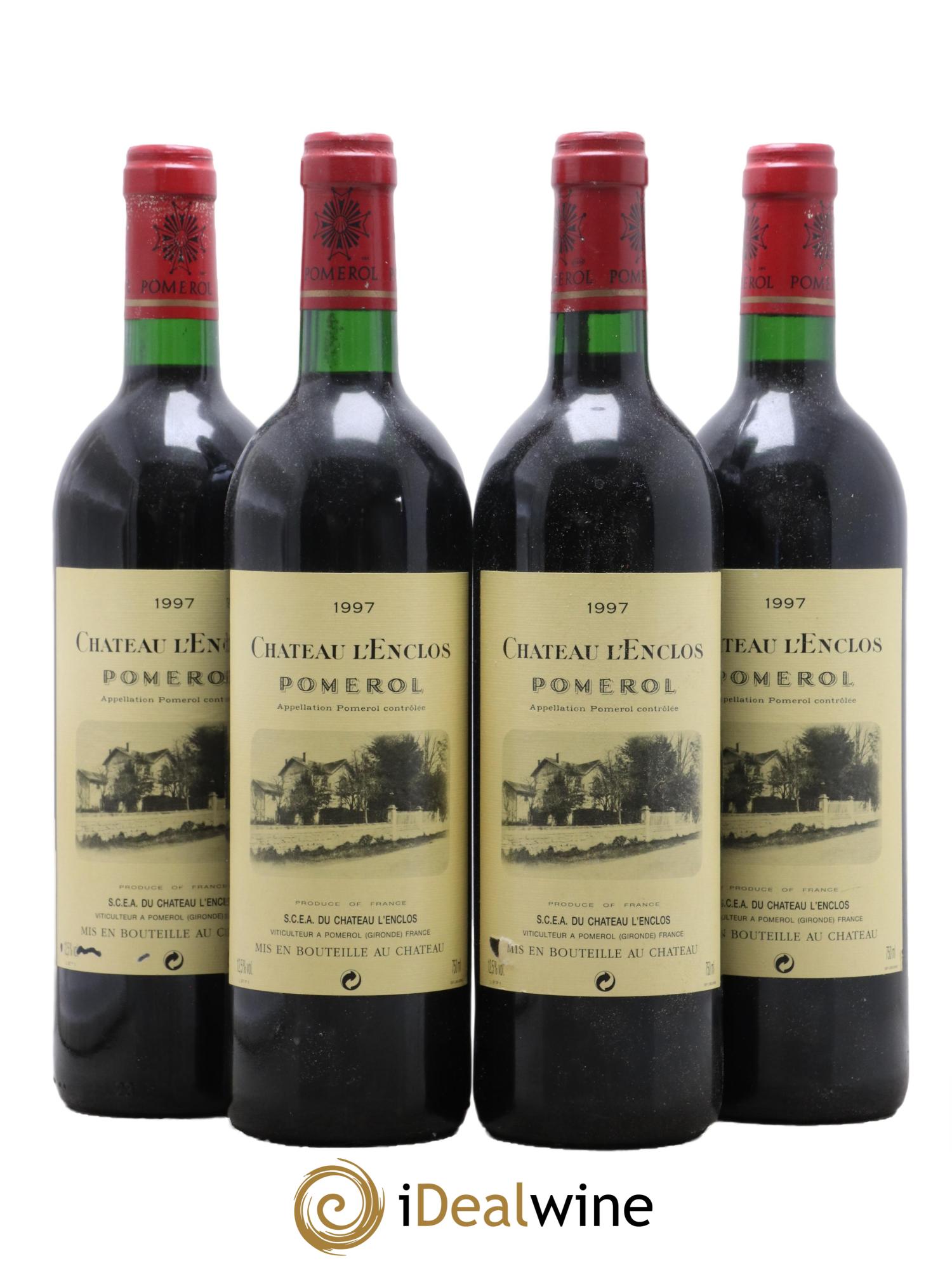 Château l' Enclos 1997 - Lot de 4 bouteilles - 0