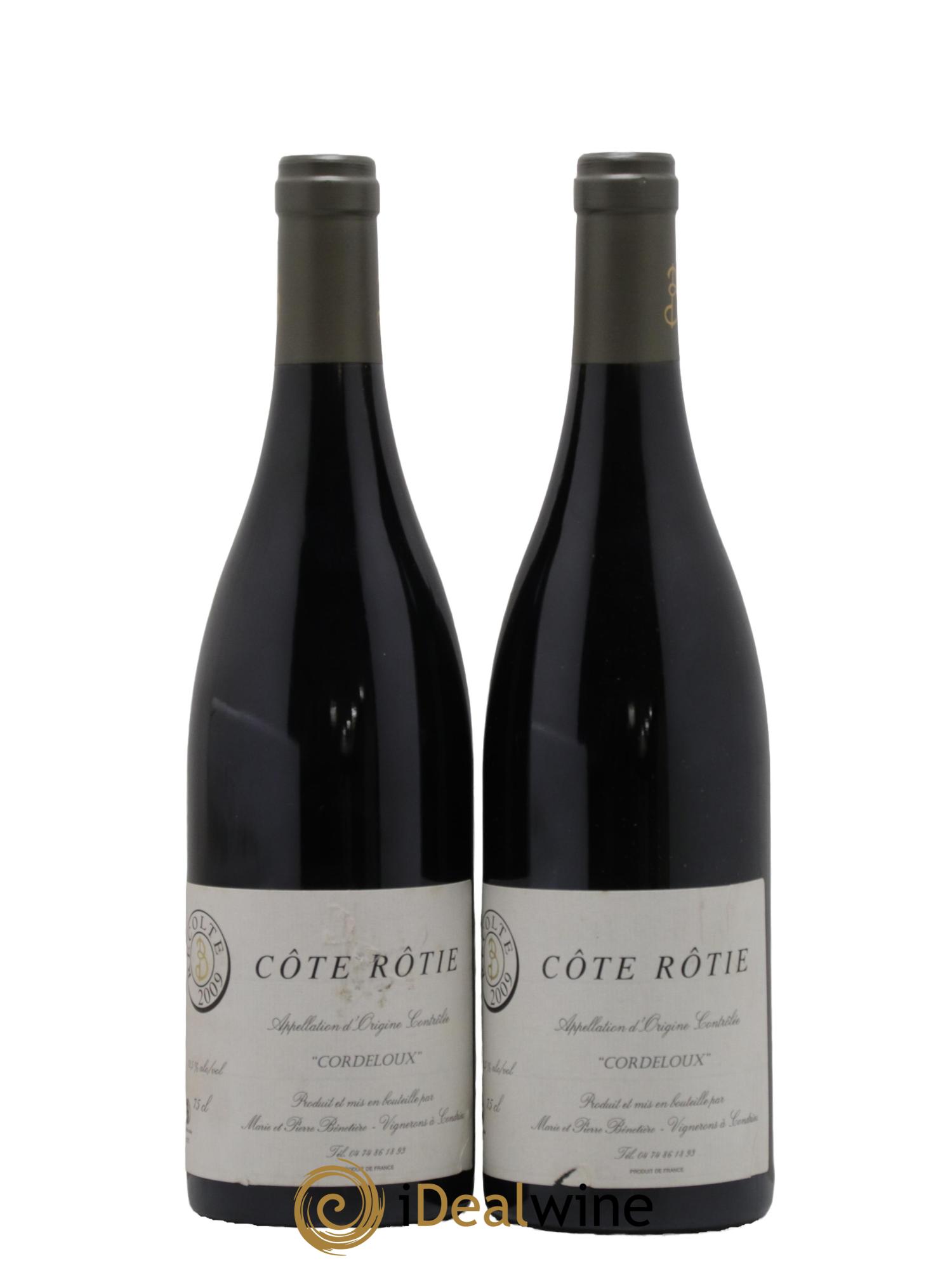 Côte-Rôtie Cordeloux Marie et Pierre Bénetière (Domaine) 2009 - Lot de 2 bouteilles - 0