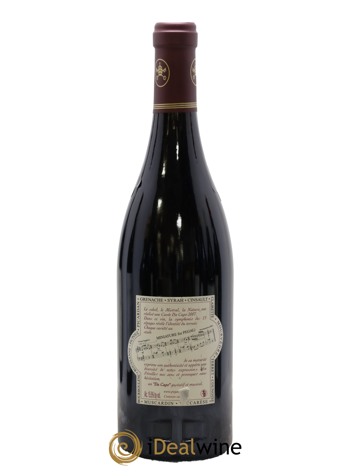 Châteauneuf-du-Pape Domaine du Pégau Cuvée Da Capo Paul et Laurence Féraud 2007 - Lot of 1 bottle - 1