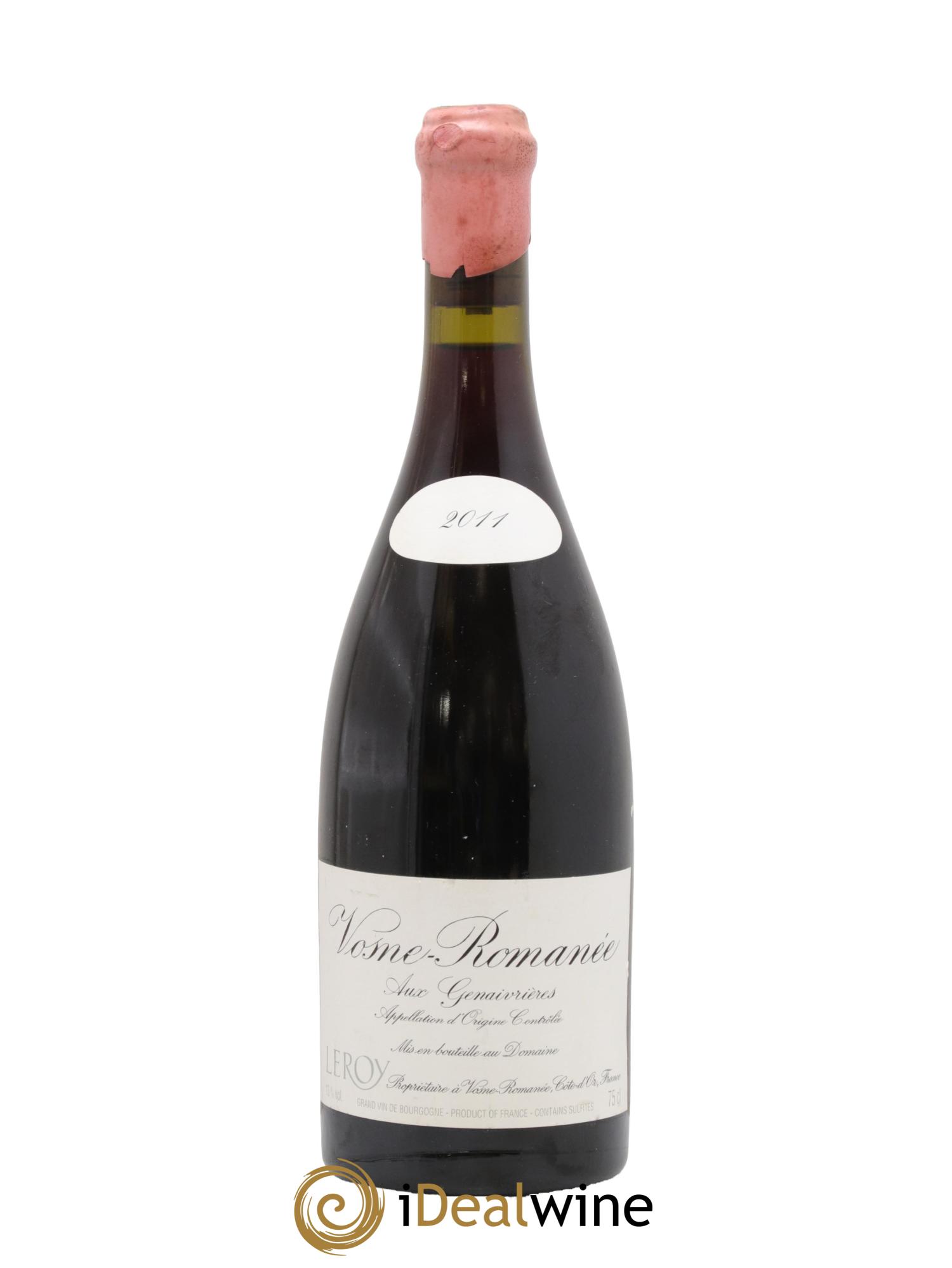 Vosne-Romanée Les Genaivrières Leroy (Domaine) 2011 - Lot de 1 bouteille - 0