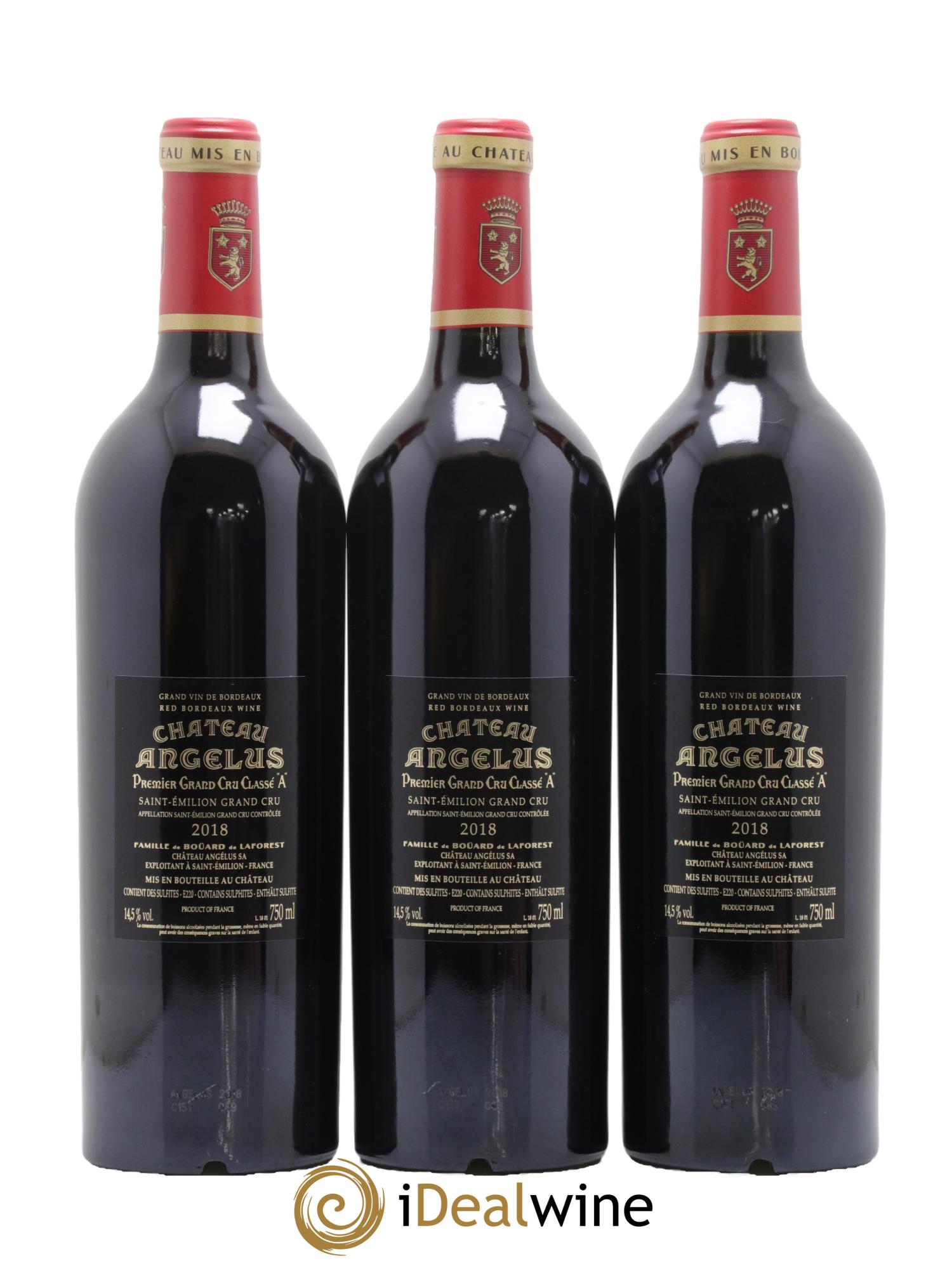 Château Angélus 1er Grand Cru Classé A 2018 - Lot de 6 bouteilles - 2