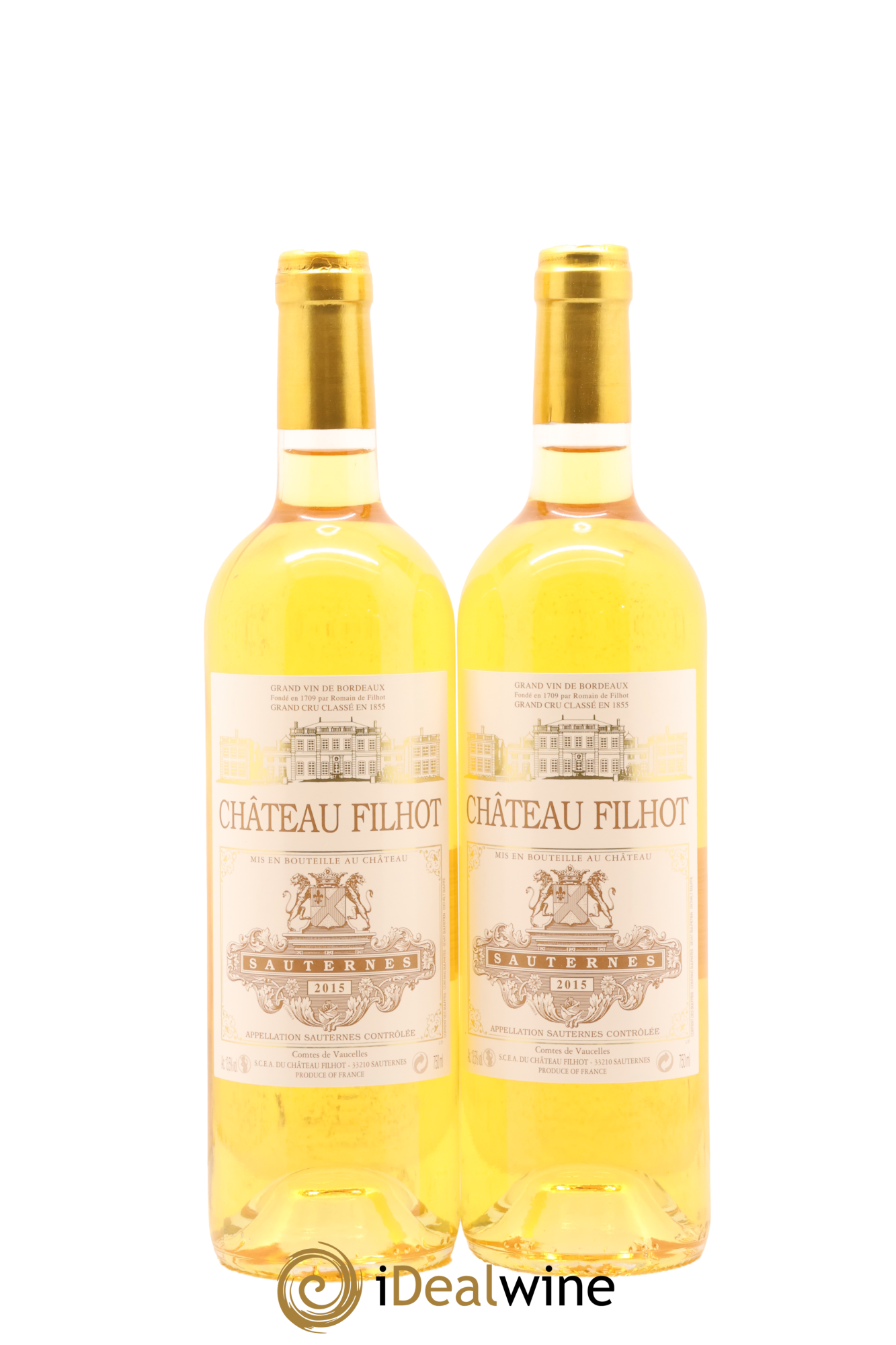 Château Filhot 2ème Grand Cru Classé 2015 - Lot de 2 bouteilles - 0