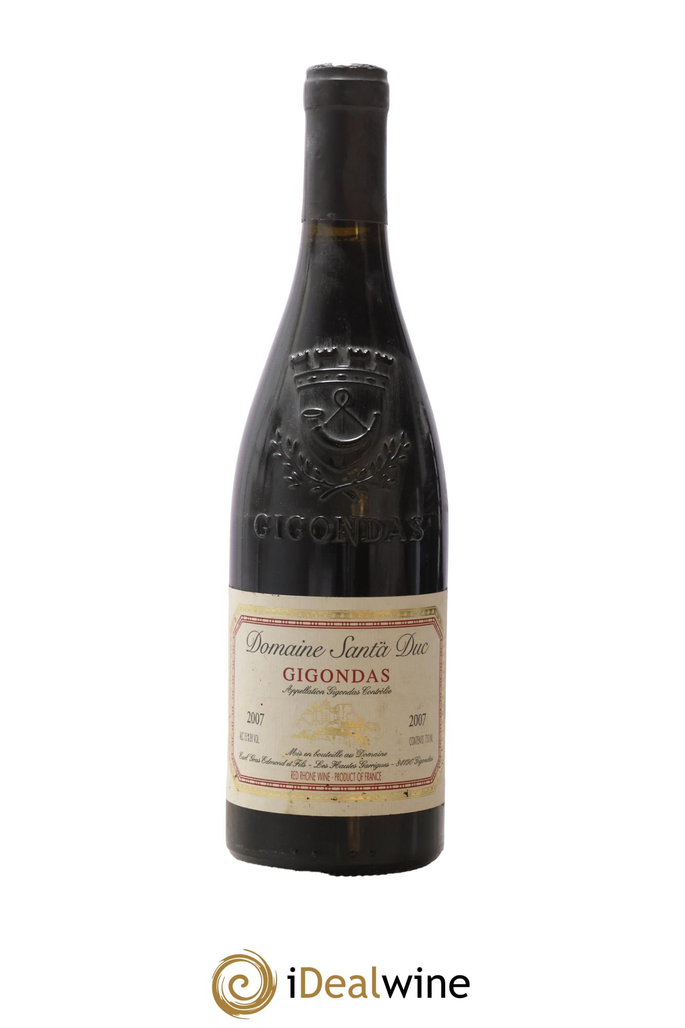 Gigondas Santa-Duc 2007 - Lot of 1 bottle - 0