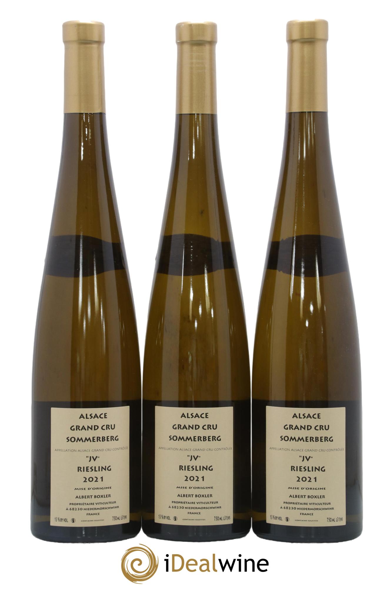 Alsace Riesling Grand Cru Sommerberg Jeunes Vignes Albert Boxler 2021 - Lot de 3 bouteilles - 1