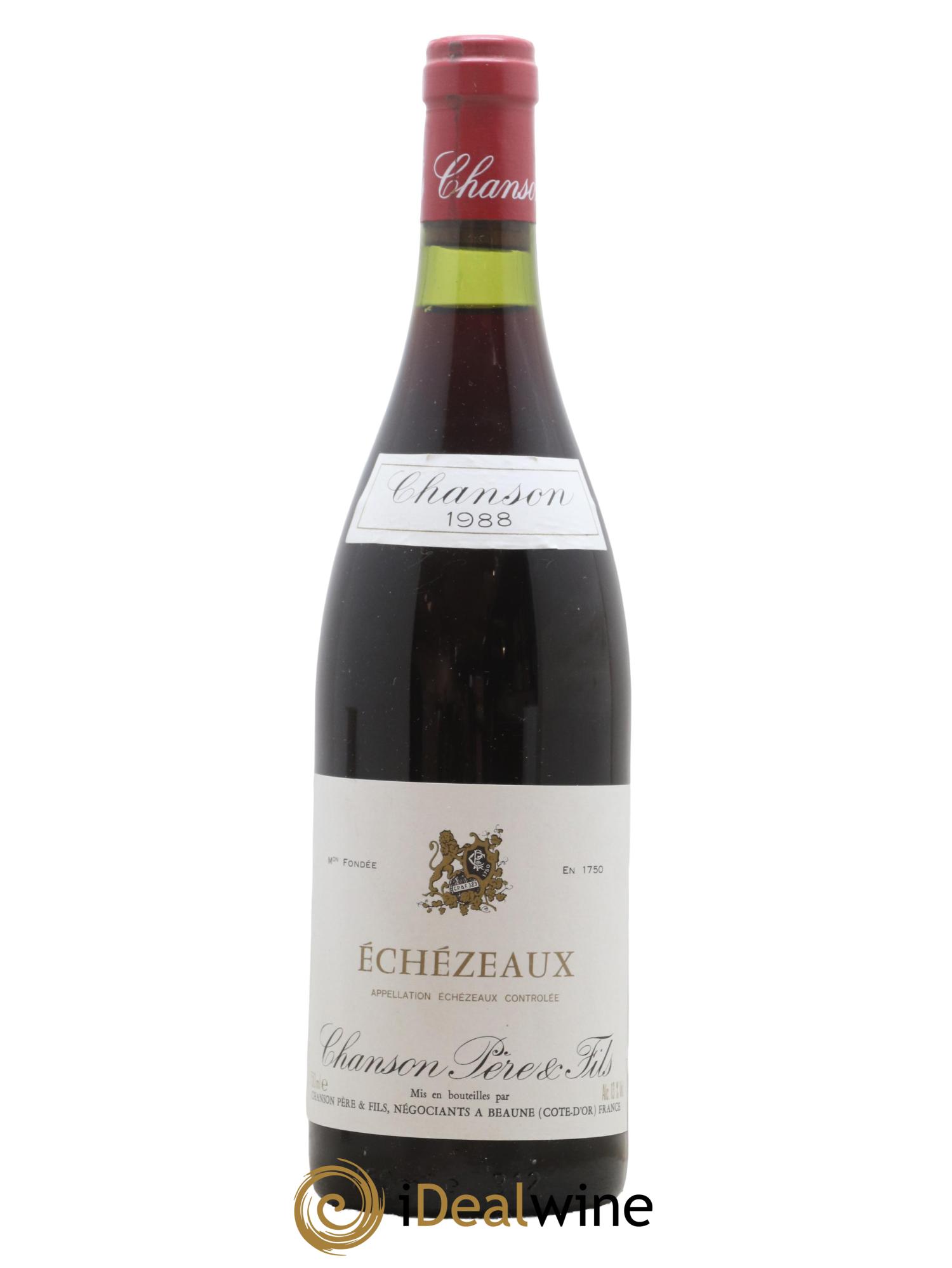 Echezeaux Grand Cru Domaine Chanson 1988 - Lot de 1 bouteille - 0