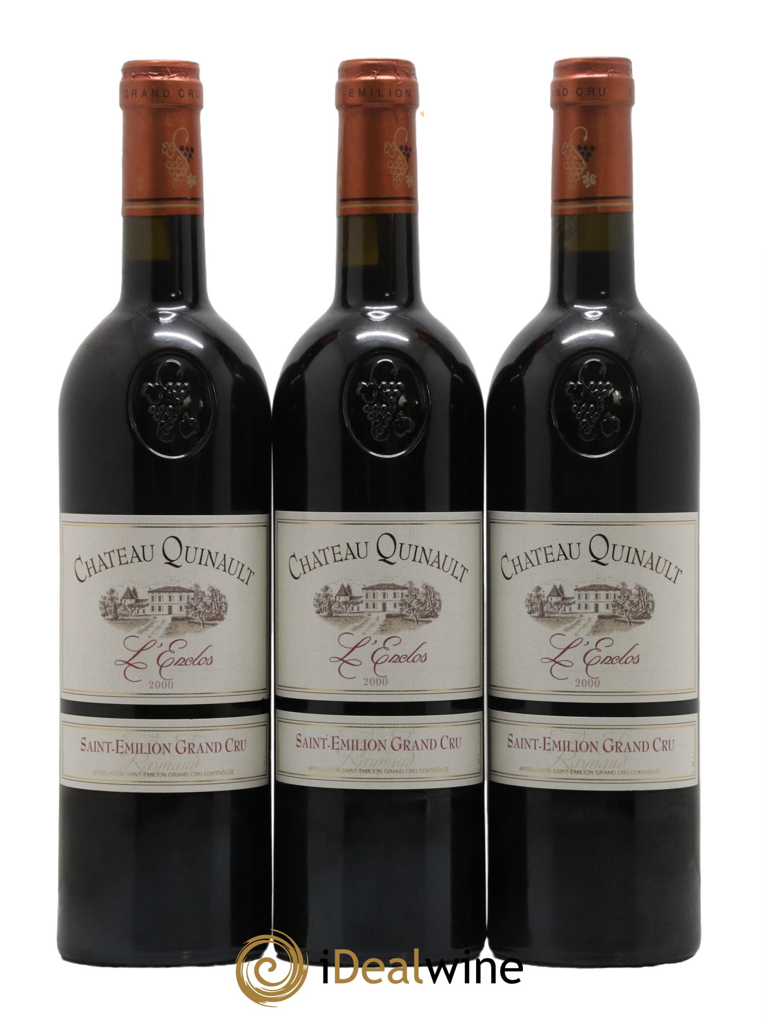 Château Quinault L'Enclos  2000 - Lot de 12 bouteilles - 2