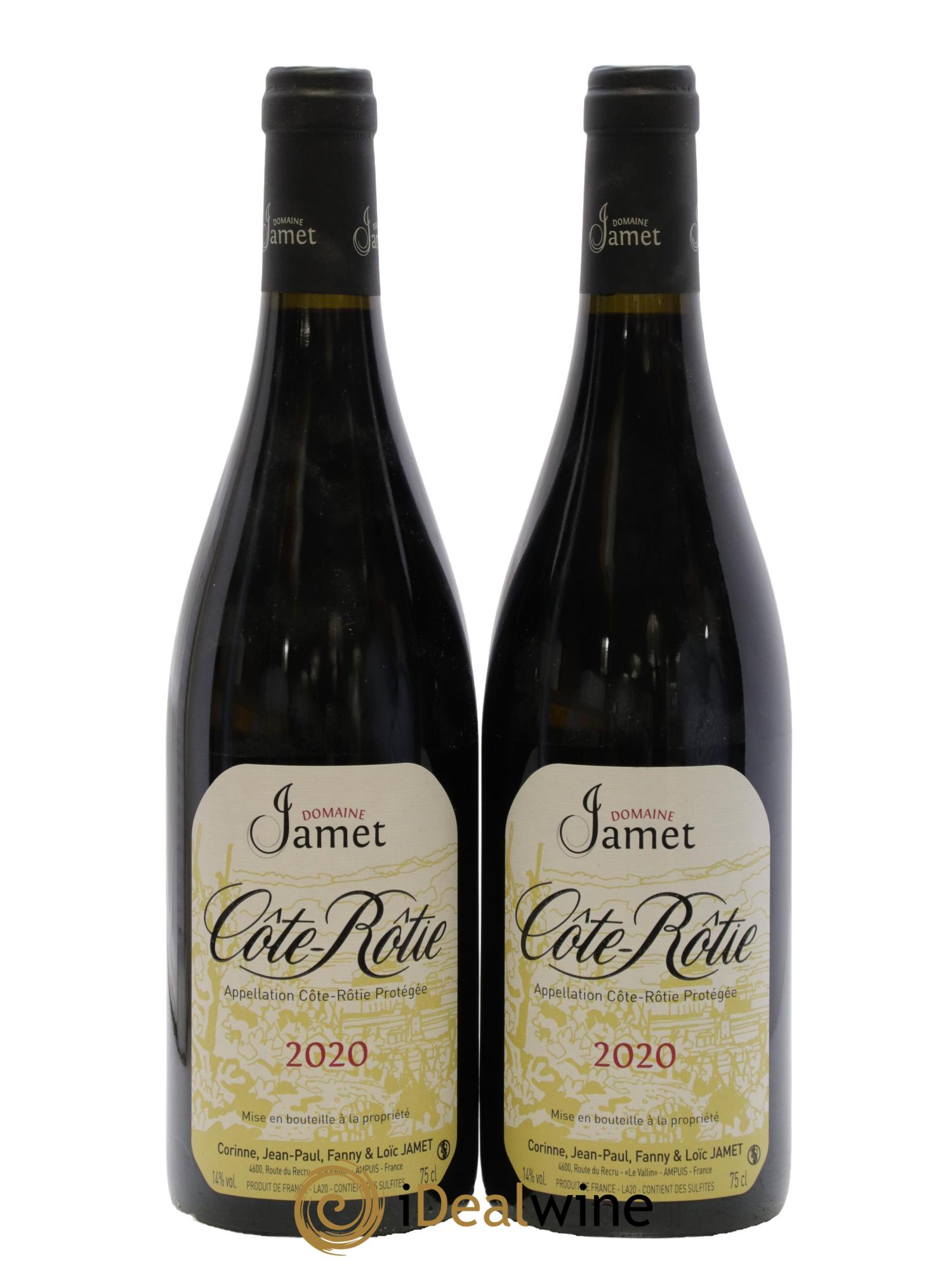 Côte-Rôtie Jamet (Domaine) 2020 - Posten von 2 Flaschen - 0