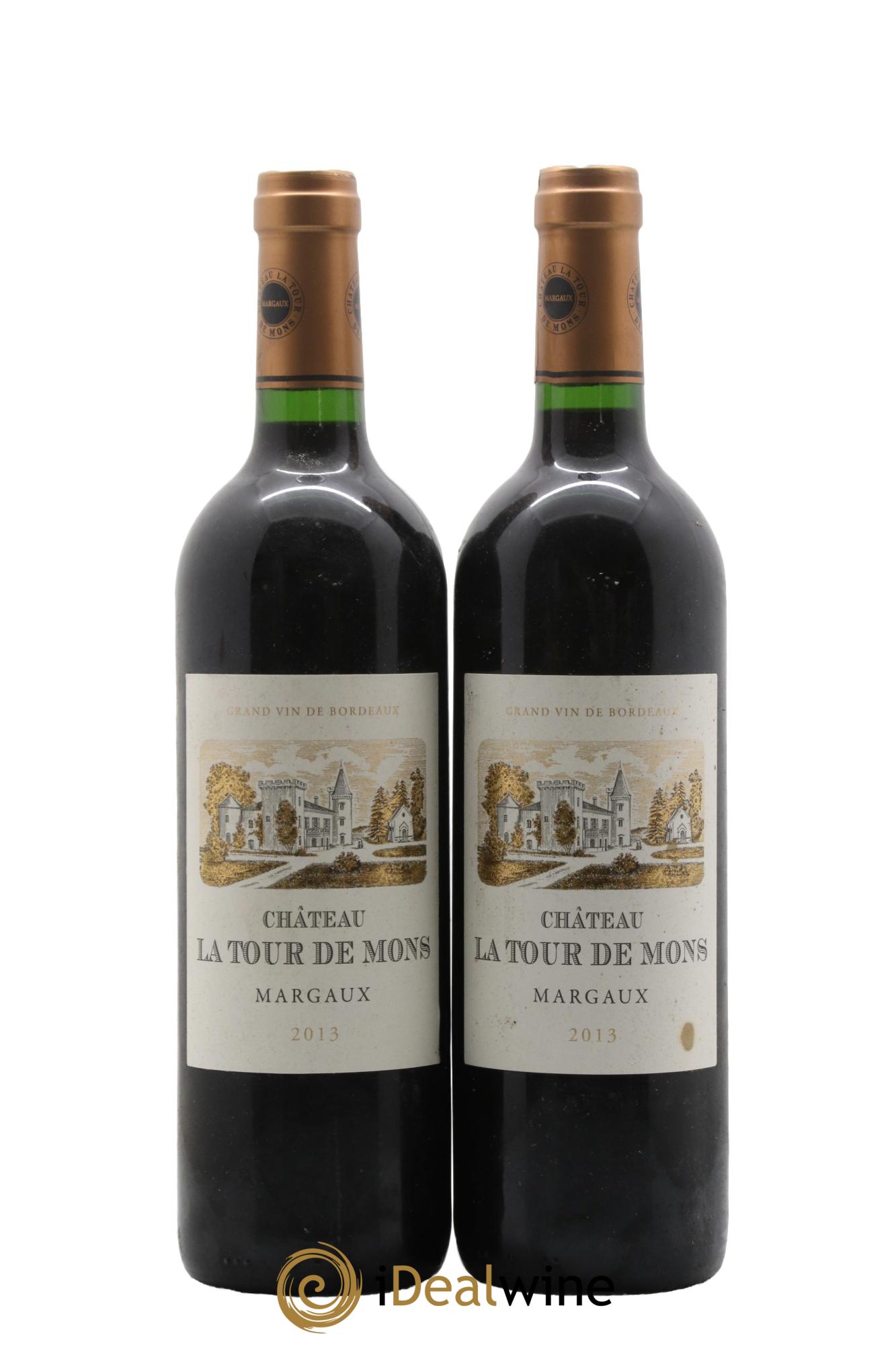 Château la Tour de Mons Cru Bourgeois 2013 - Lot of 2 bottles - 0