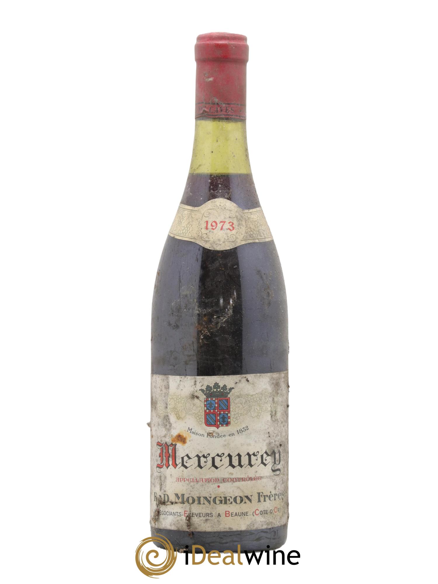 Mercurey Domaine Moingeon Frères 1973 - Lot de 1 bouteille - 0