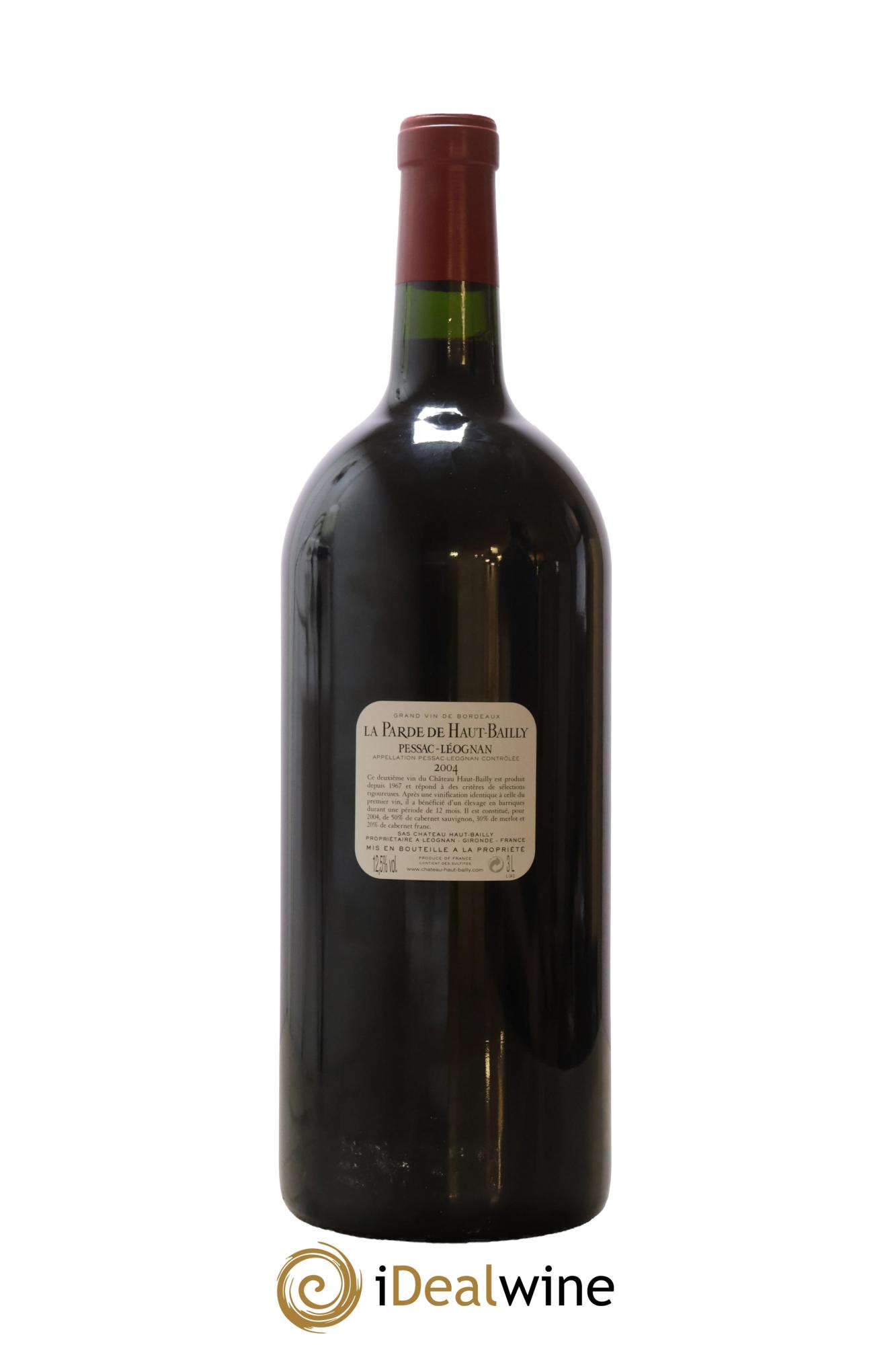 Haut Bailly II (Anciennement La Parde de Haut-Bailly) Second Vin 2004 - Lot de 1 double magnum - 2