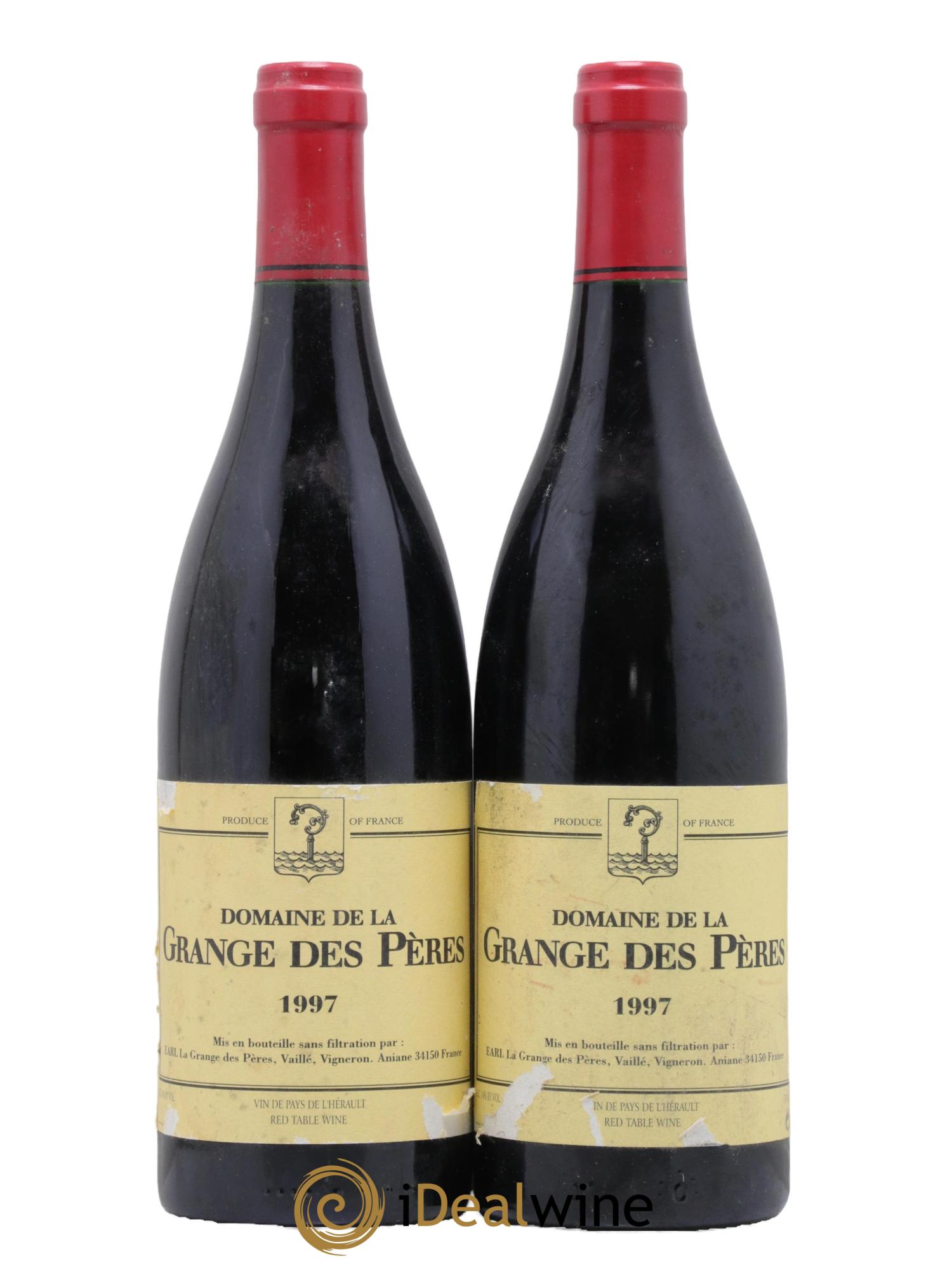 Pays d'Hérault Grange des Pères Laurent Vaillé 1997 - Lot de 2 bouteilles - 0