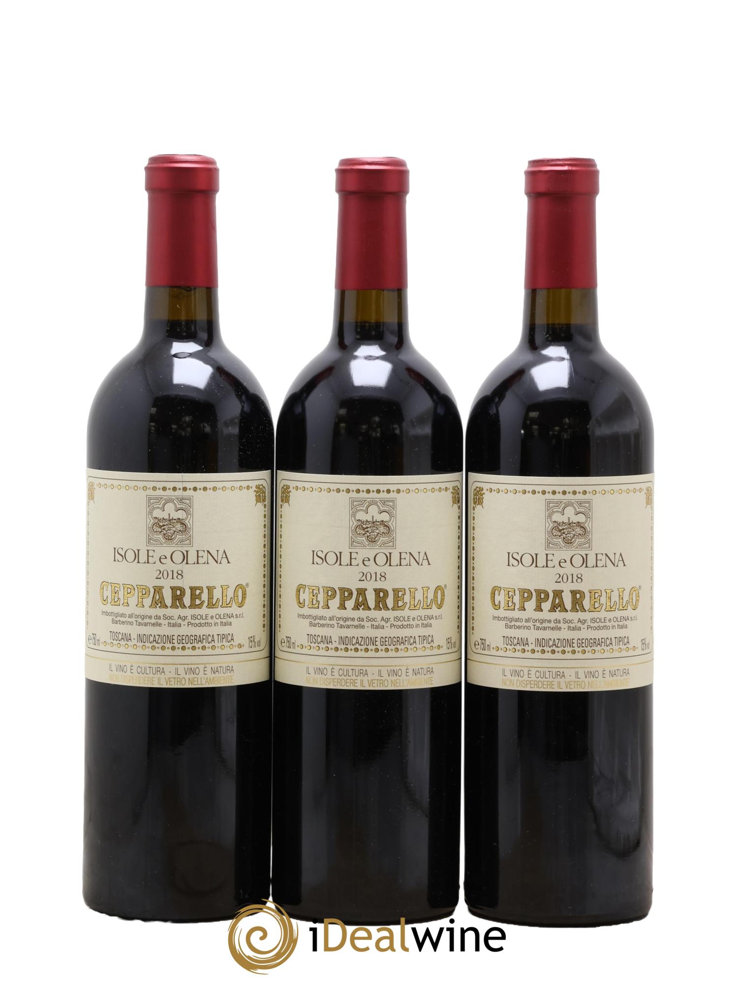 Toscana IGT Cepparello Isole e olena 2018 - Posten von 3 Flaschen - 0