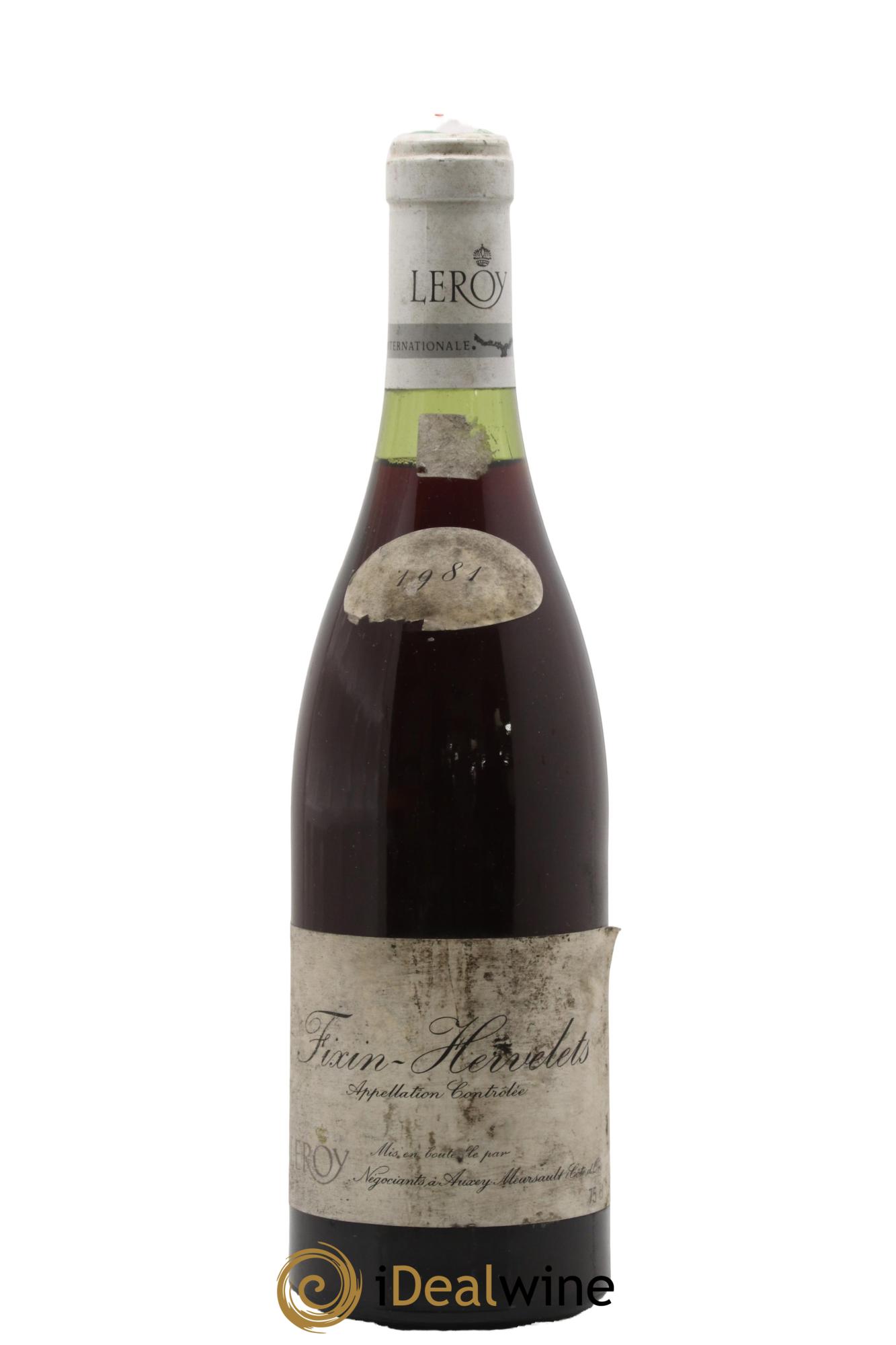 Fixin Hervelets Leroy SA 1981 - Lot of 1 bottle - 0