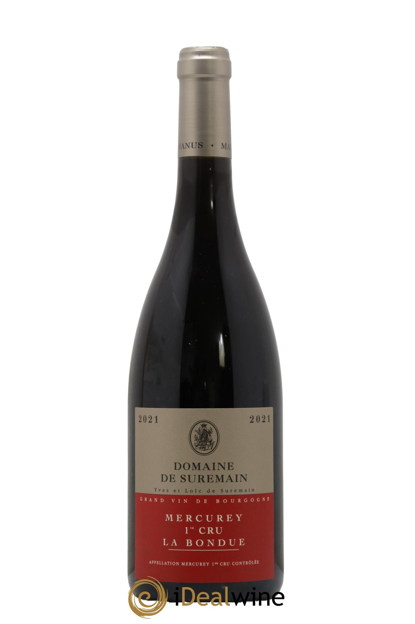 Mercurey 1er Cru La Bondue Domaine De Suremain 2021 - Lot de 1 bouteille - 0