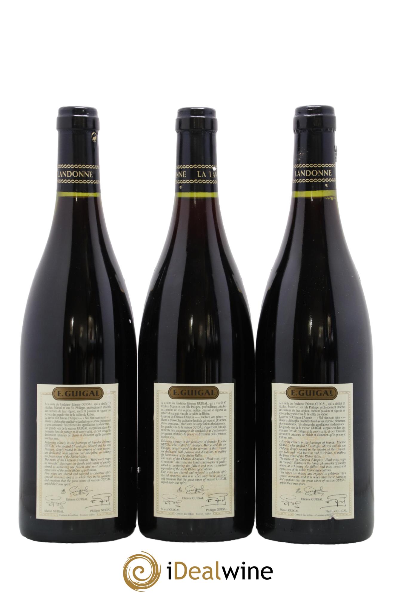 Côte-Rôtie La Landonne Guigal 2002 - Lotto di 3 bottiglie - 1