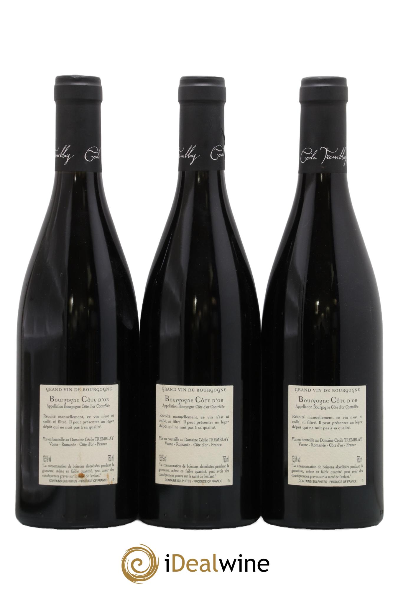 Bourgogne Côte-d'Or Cécile Tremblay 2018 - Lotto di 3 bottiglie - 1