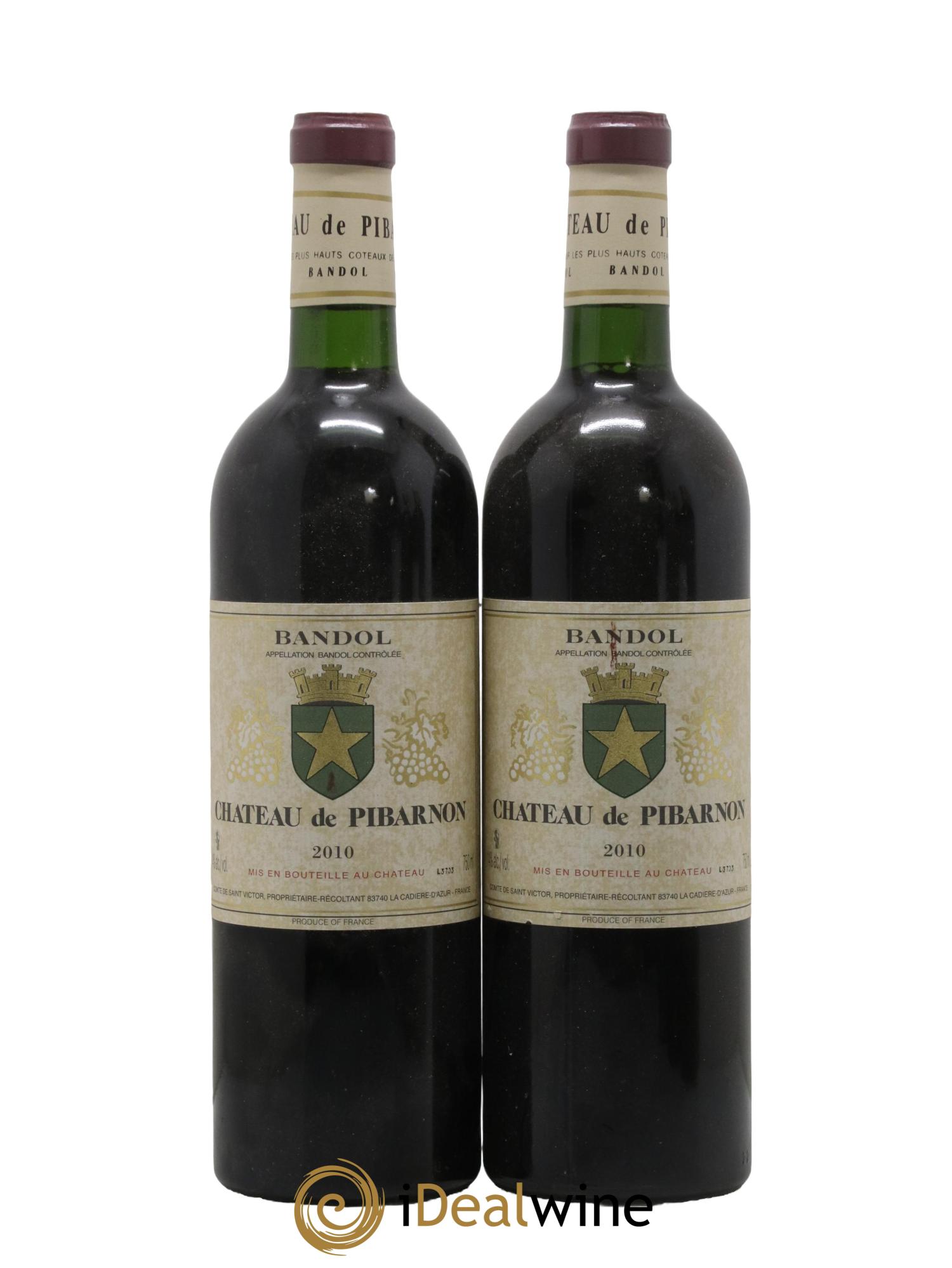 Bandol Château de Pibarnon Comte de Saint-Victor 2010 - Lot de 2 bouteilles - 0