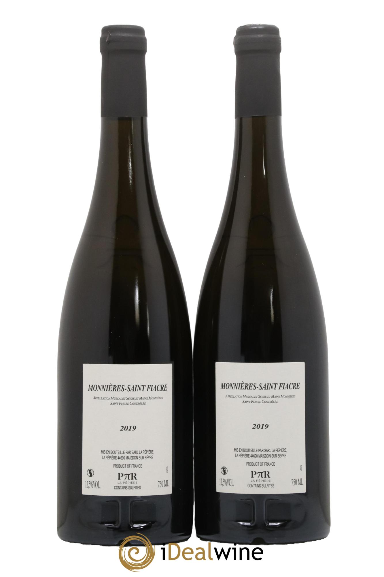 Muscadet-Sèvre-et-Maine Monnieres Saint Fiacre Domaine de la Pepiere 2019 - Lot de 2 bouteilles - 1