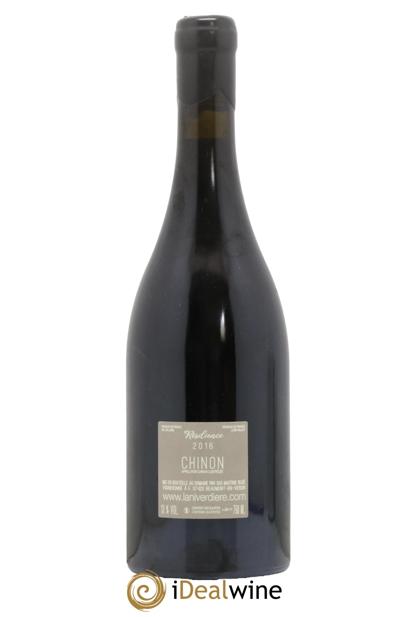 Chinon Resilience La Niverdiere 2016 - Lot de 1 bouteille - 1