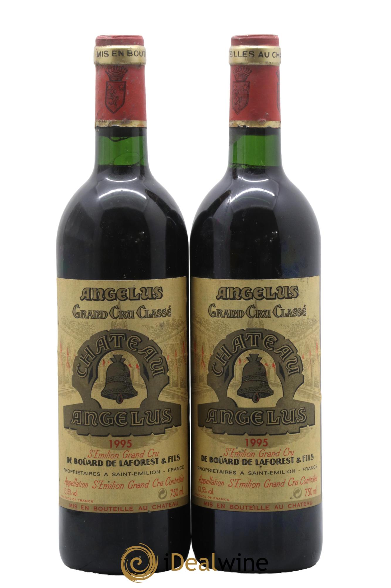 Château Angélus 1er Grand Cru Classé A 1995 - Lot de 2 bouteilles - 0