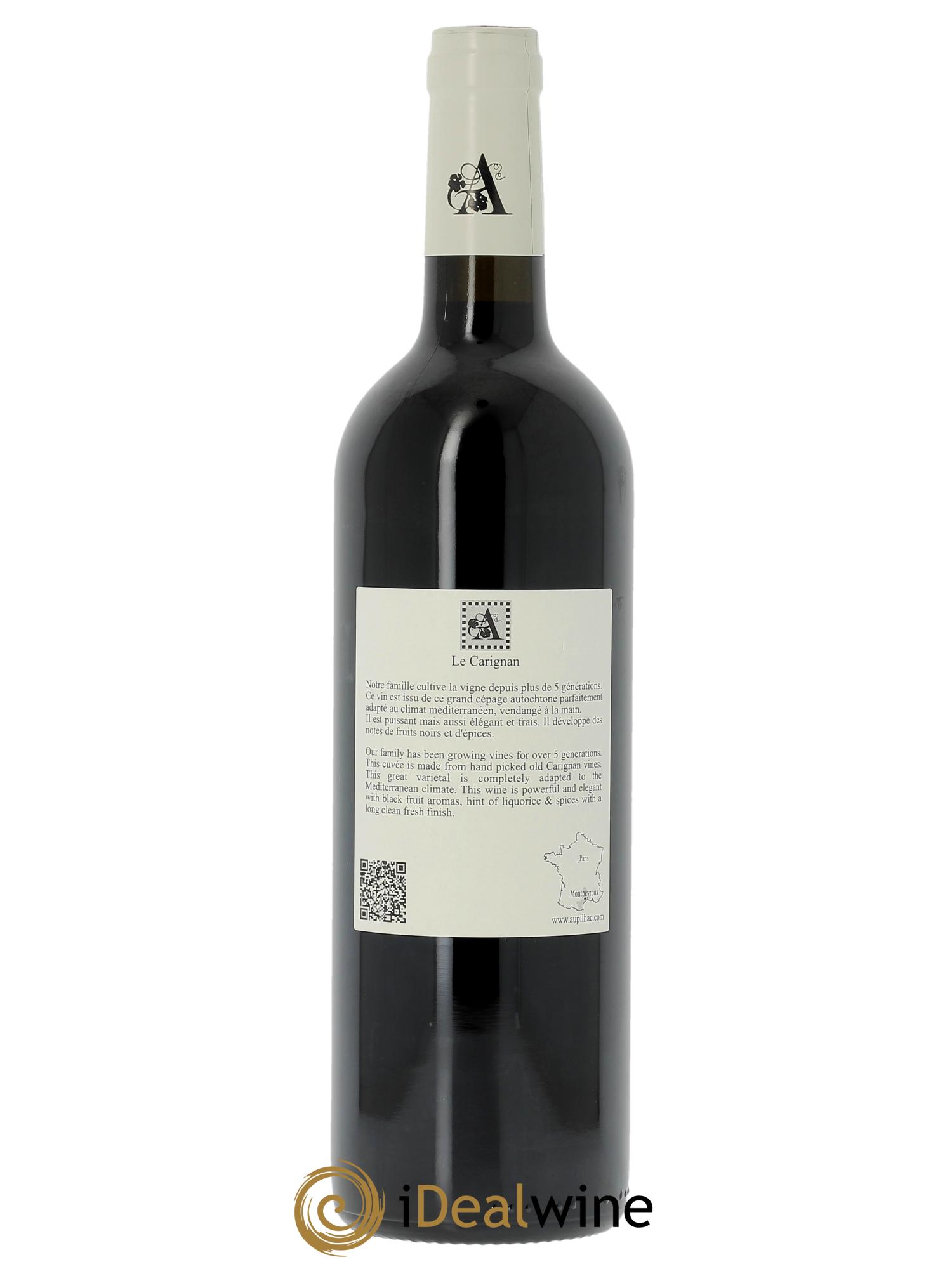 Vin de France Aupilhac (Domaine d') Le Carignan Sylvain Fadat 2023 - Lot de 1 bouteille - 1