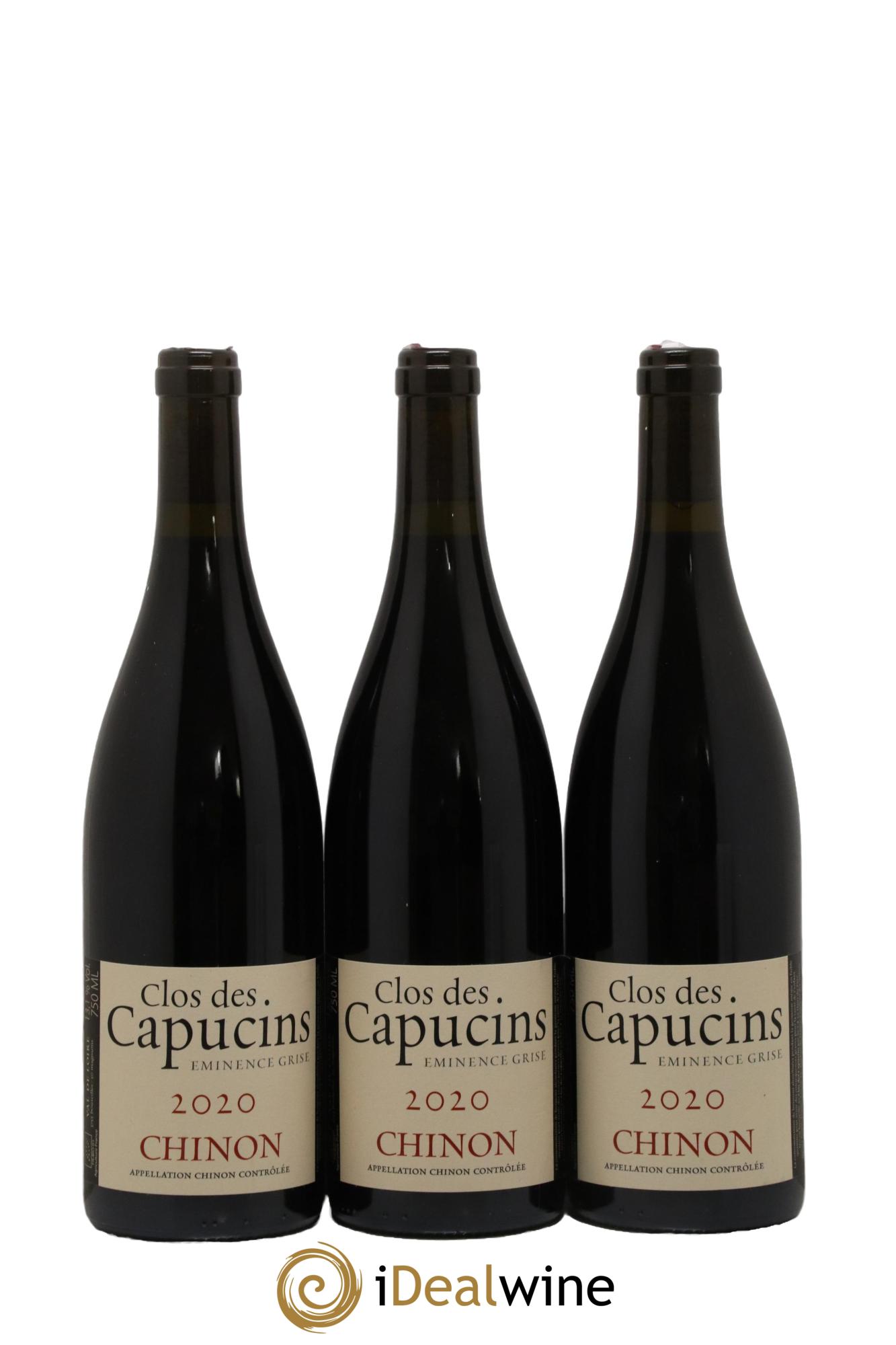 Chinon Eminence Grise Clos des Capucins - Fiona Beeston 2020 - Lot de 3 bouteilles - 0